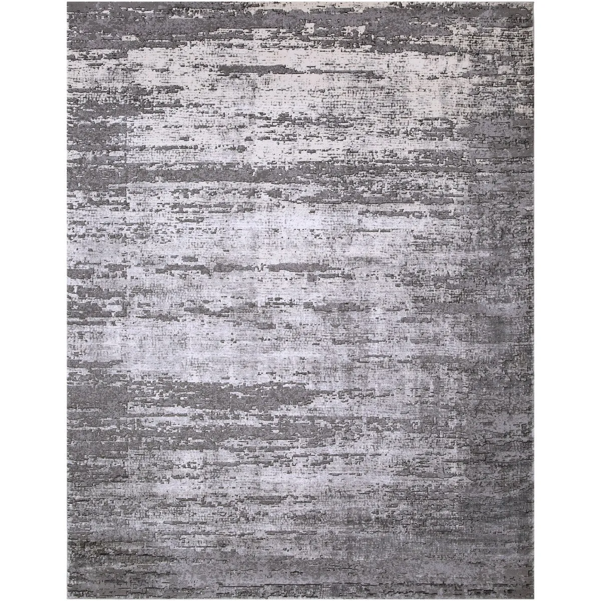 Livabliss Duncan Grey Distressed Abstract Area Rug