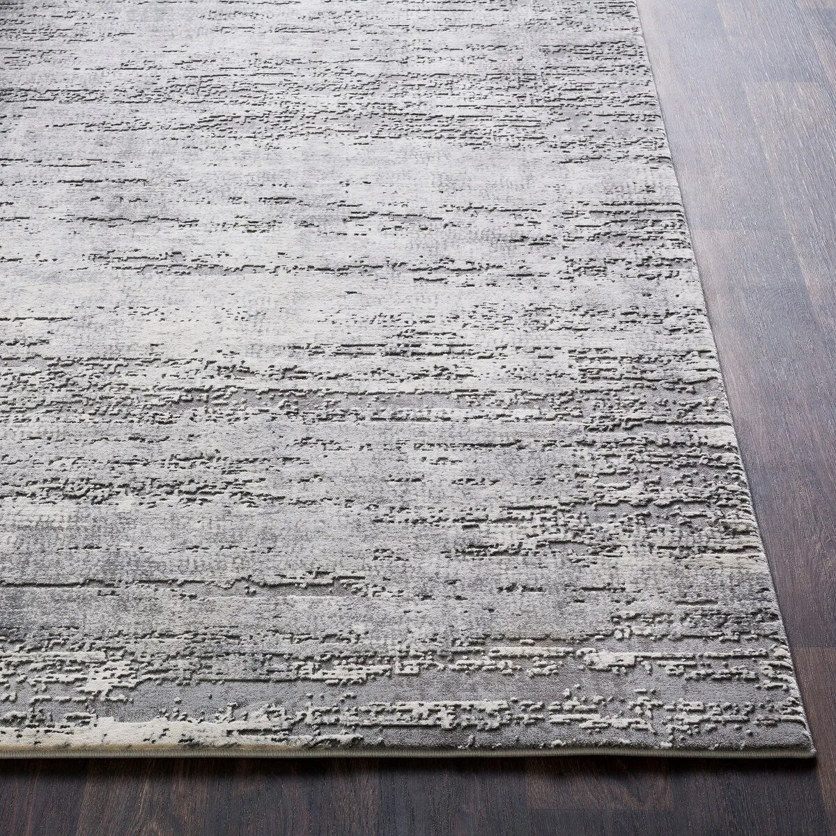 Livabliss Duncan Grey Distressed Abstract Area Rug
