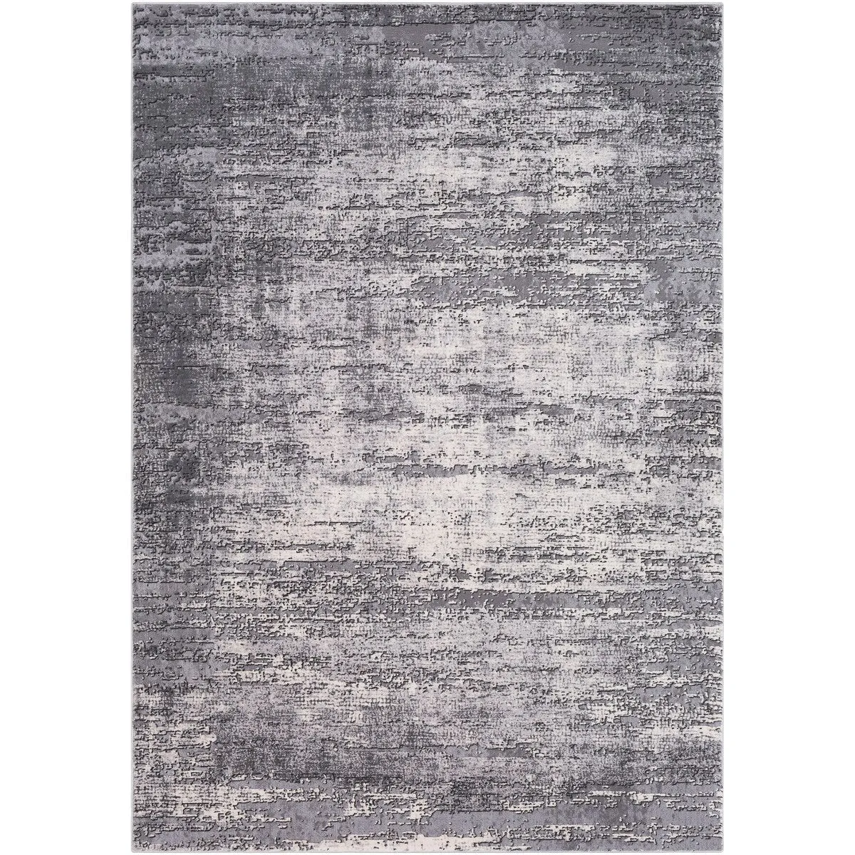 Livabliss Duncan Grey Distressed Abstract Area Rug