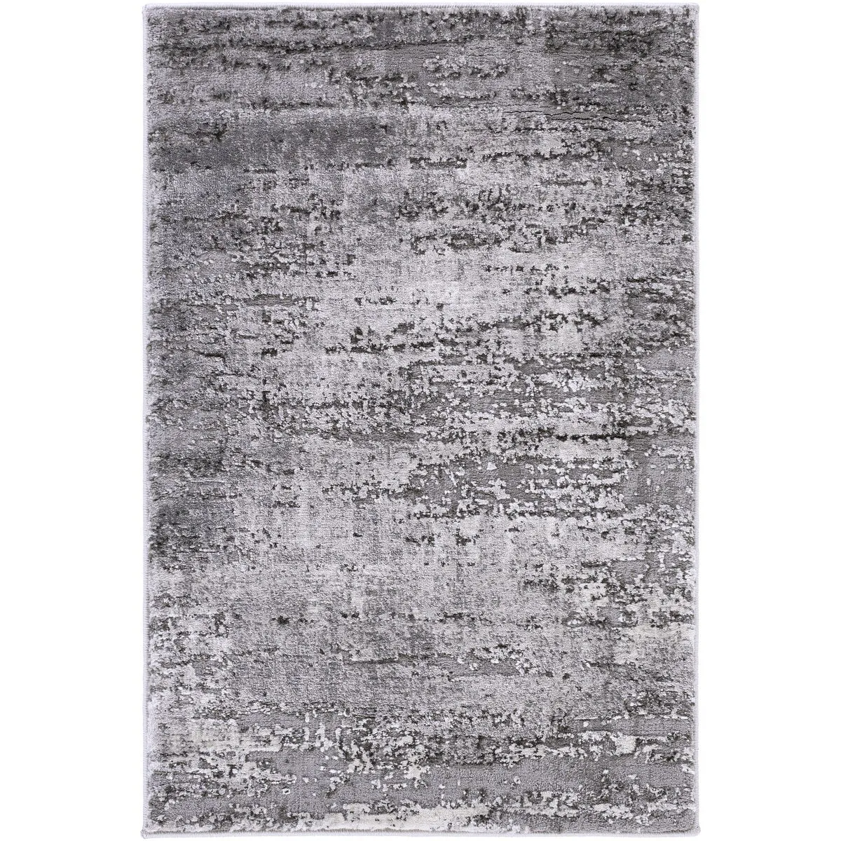 Livabliss Duncan Grey Distressed Abstract Area Rug