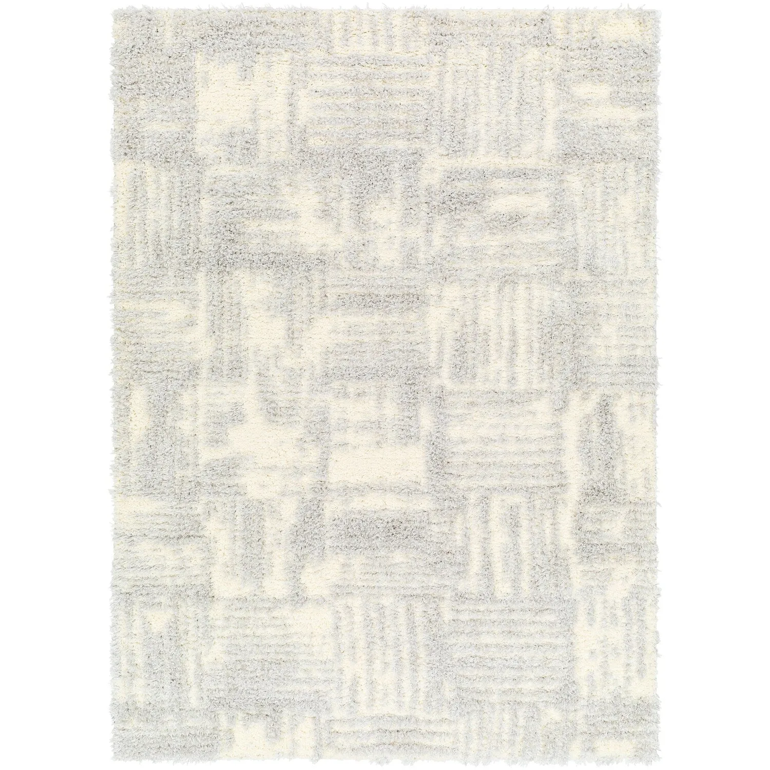 Livabliss Everton Mod Crosshatch Plush Area Rug
