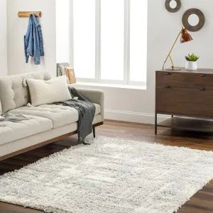 Livabliss Everton Mod Crosshatch Plush Area Rug