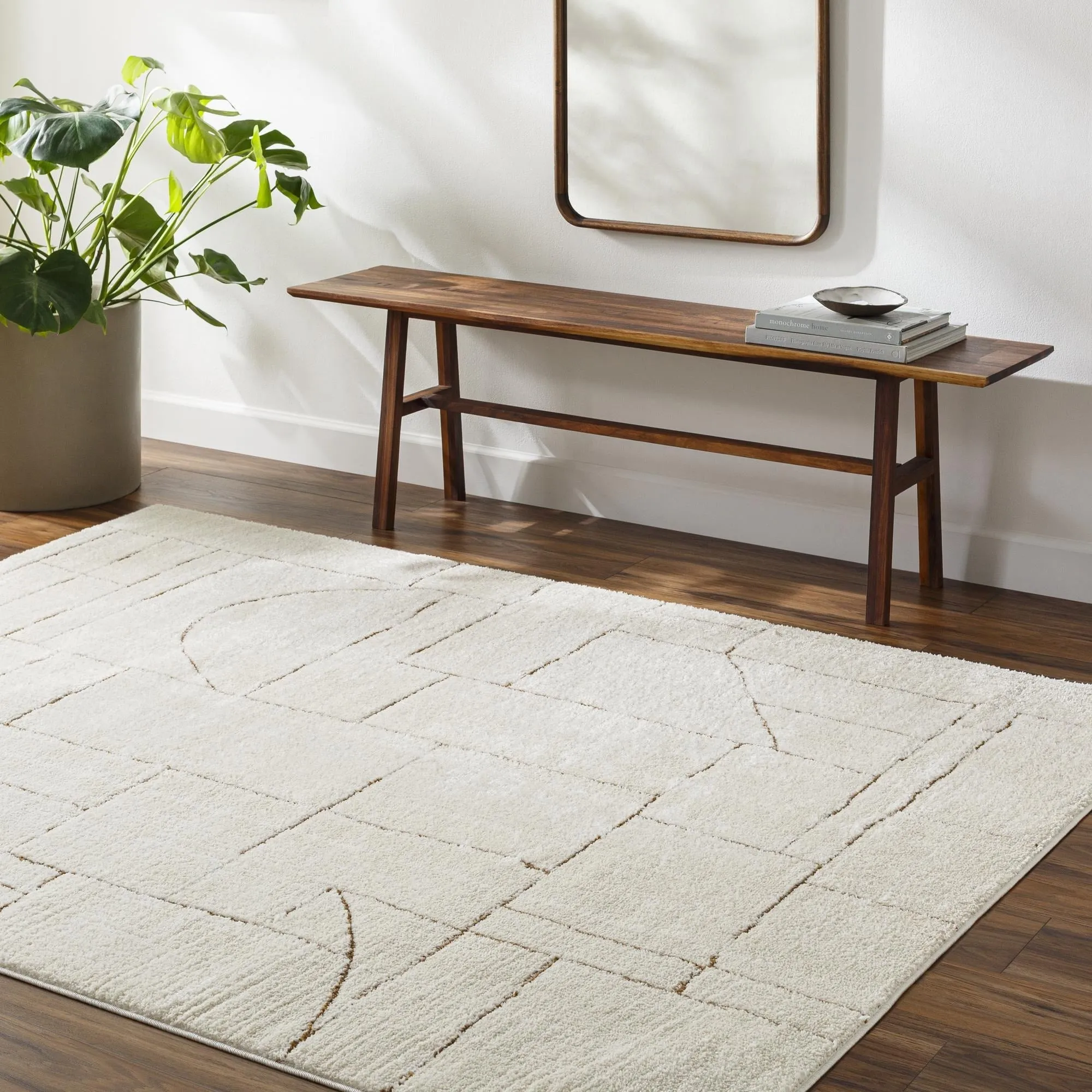 Livabliss Freud Minimalist Abstract Area Rug