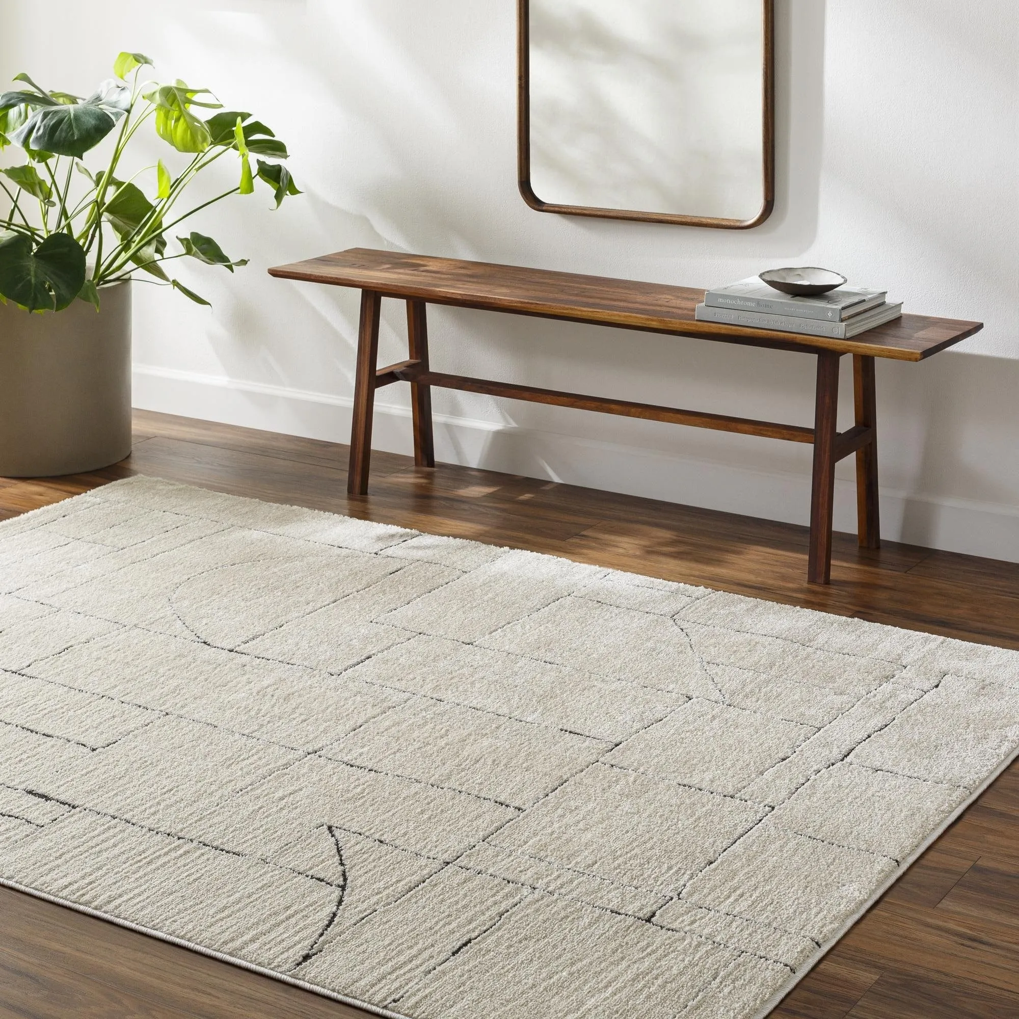 Livabliss Freud Minimalist Abstract Area Rug