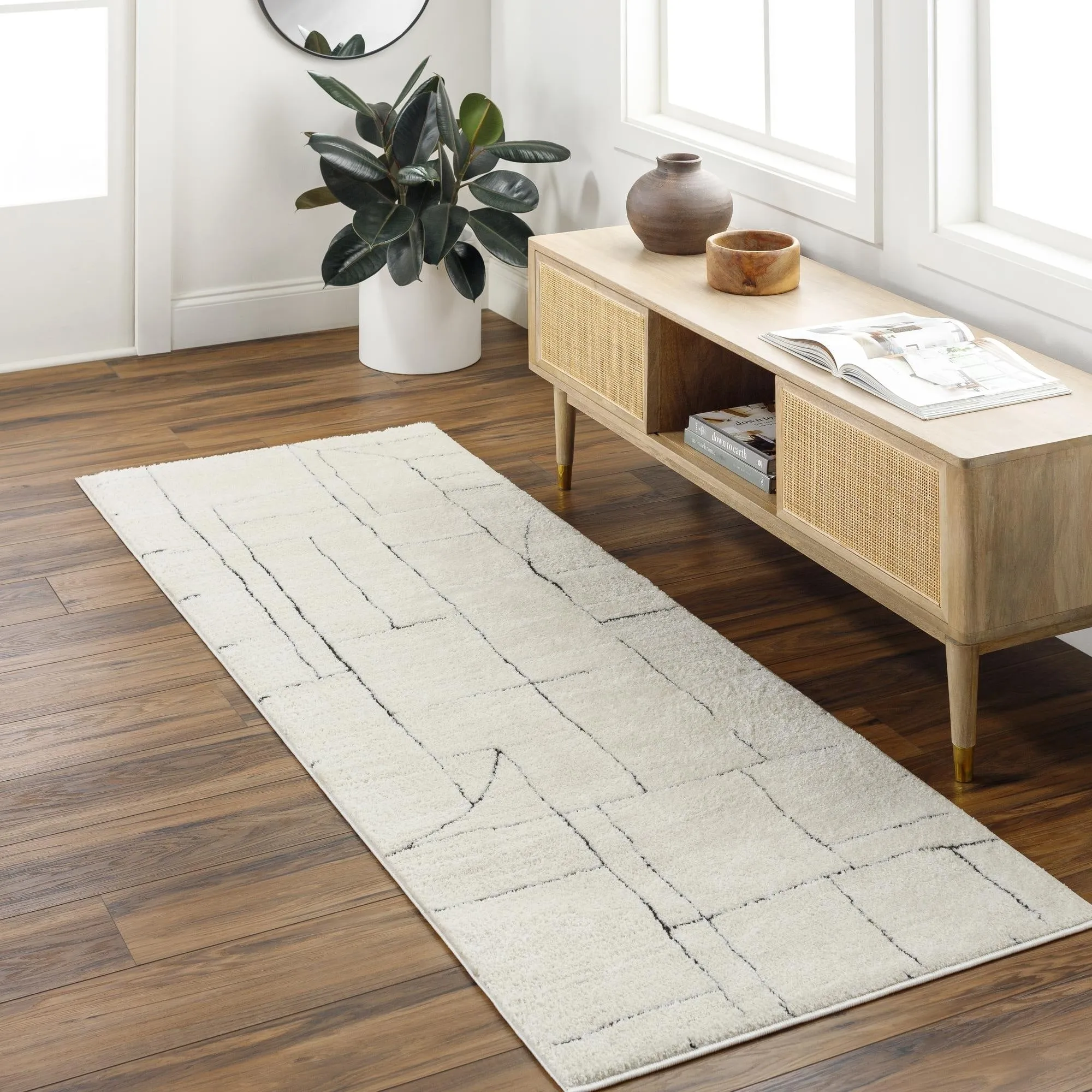 Livabliss Freud Minimalist Abstract Area Rug