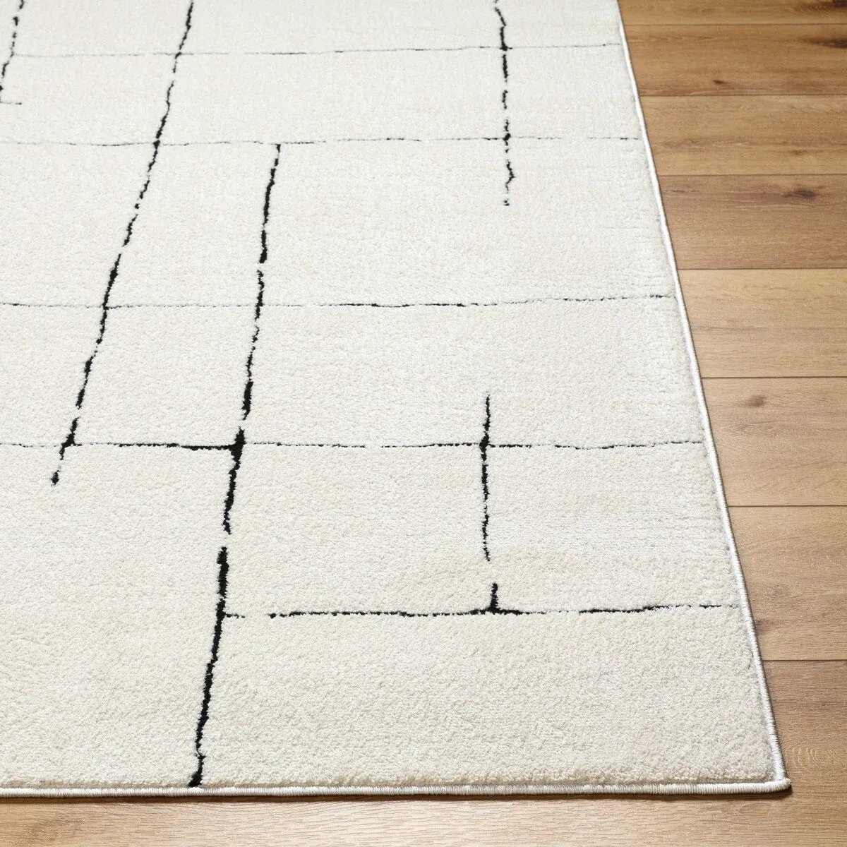 Livabliss Freud Modern Irregular Grid Area Rug