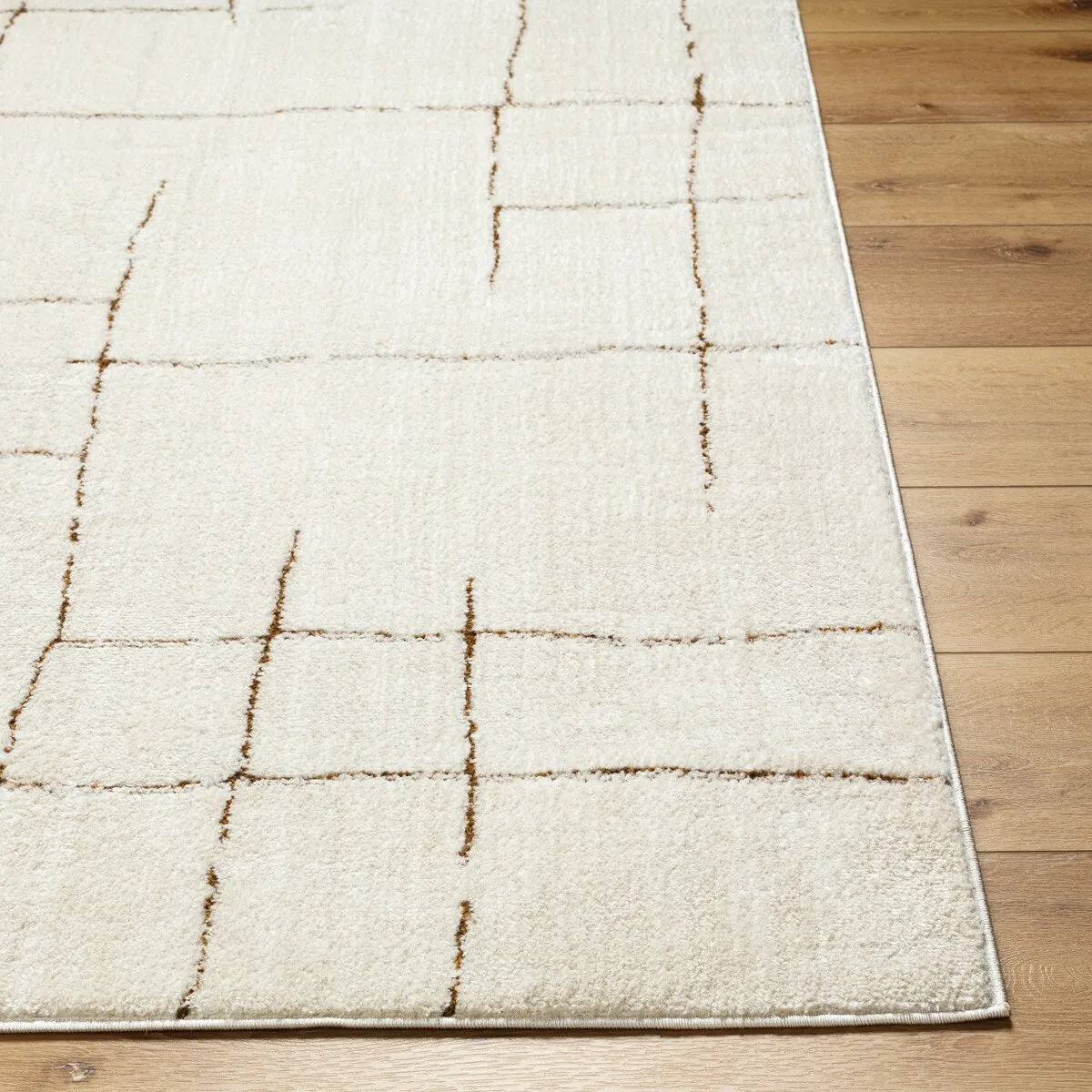 Livabliss Freud Modern Irregular Grid Area Rug