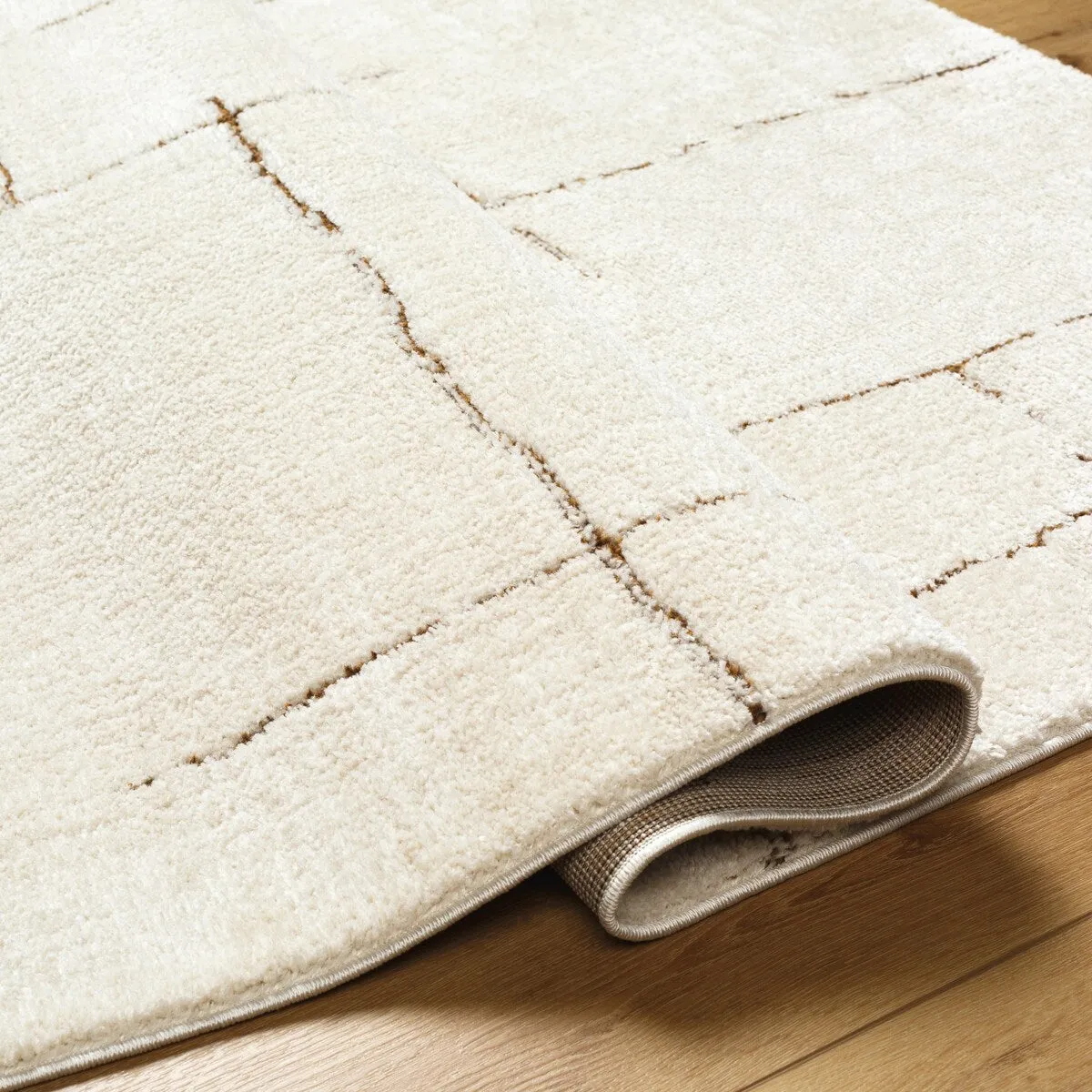 Livabliss Freud Modern Irregular Grid Area Rug