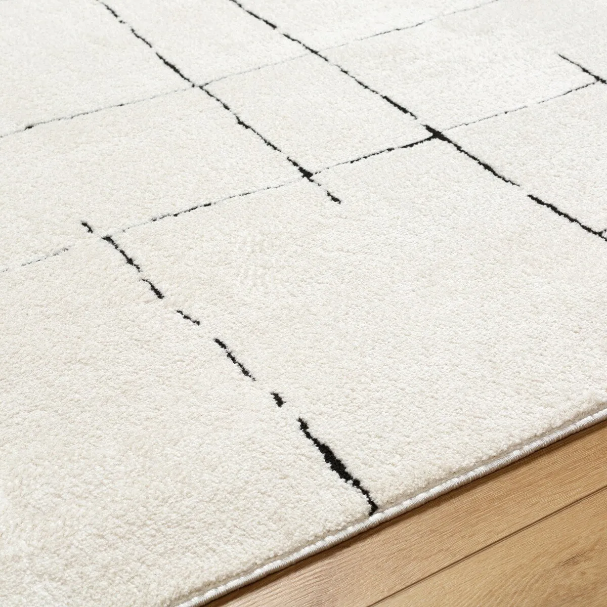 Livabliss Freud Modern Irregular Grid Area Rug