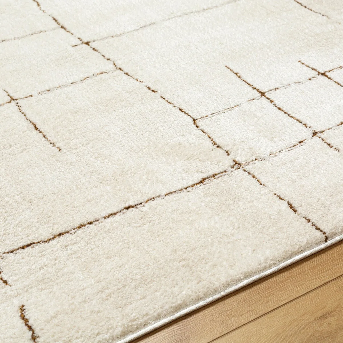 Livabliss Freud Modern Irregular Grid Area Rug
