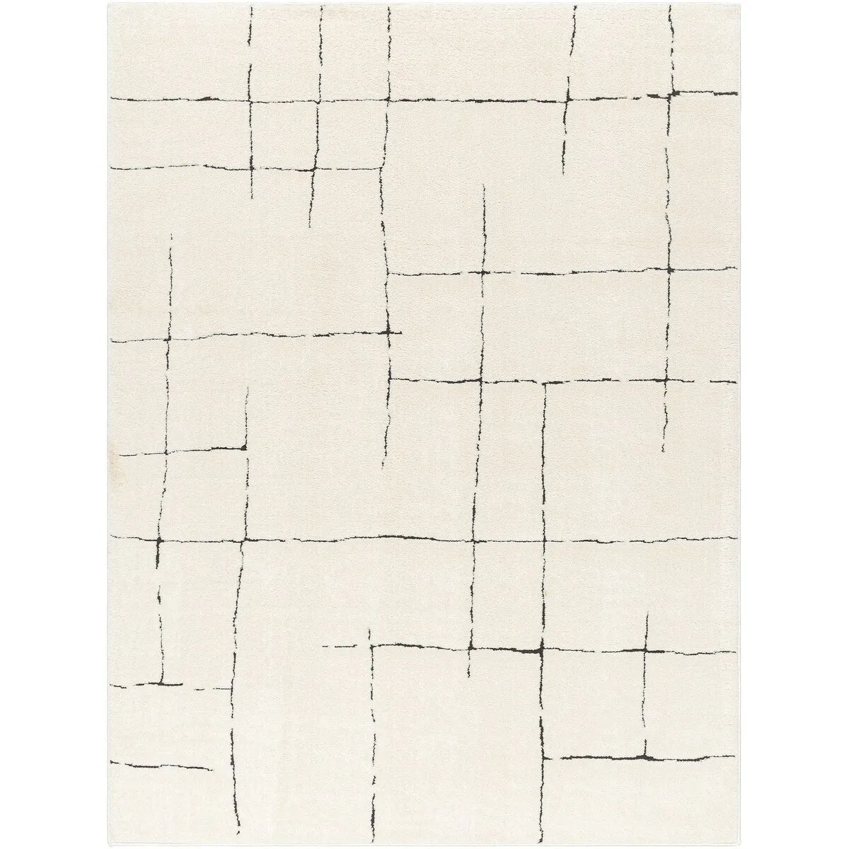 Livabliss Freud Modern Irregular Grid Area Rug