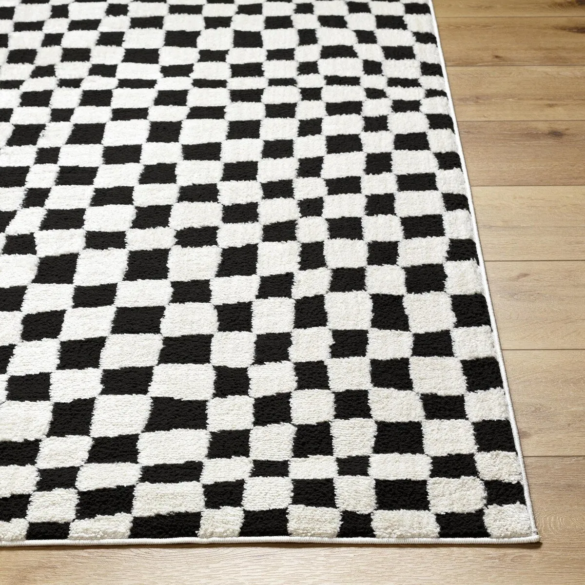 Livabliss Freud Optical Illusion Checkered Area Rug