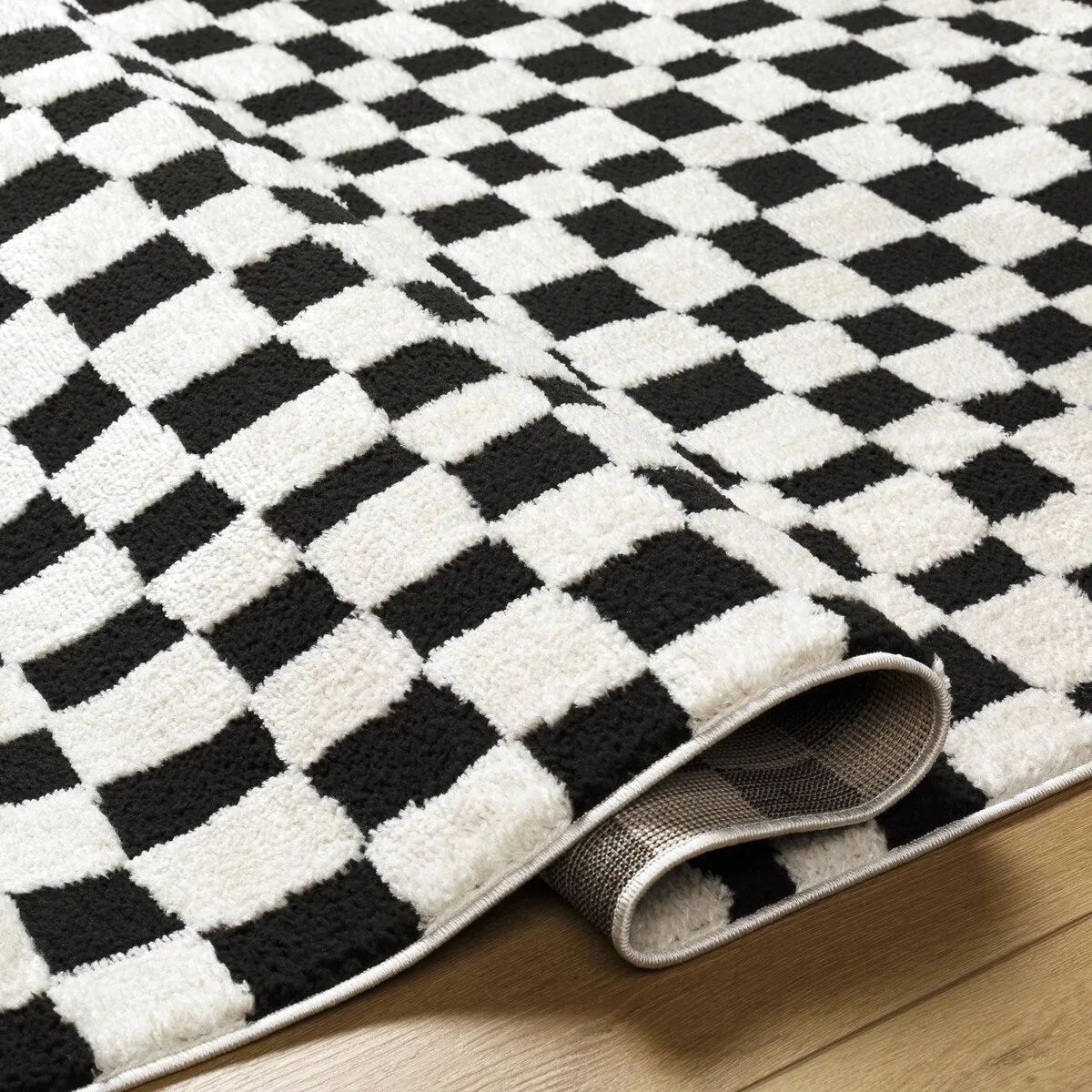 Livabliss Freud Optical Illusion Checkered Area Rug