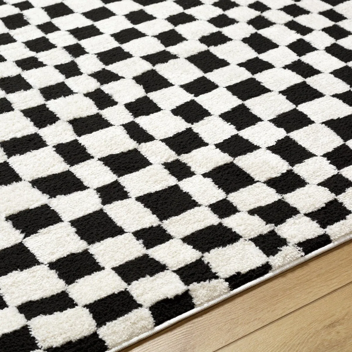 Livabliss Freud Optical Illusion Checkered Area Rug