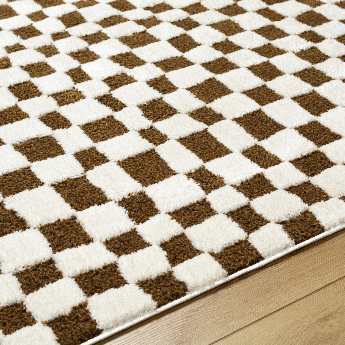 Livabliss Freud Optical Illusion Checkered Area Rug