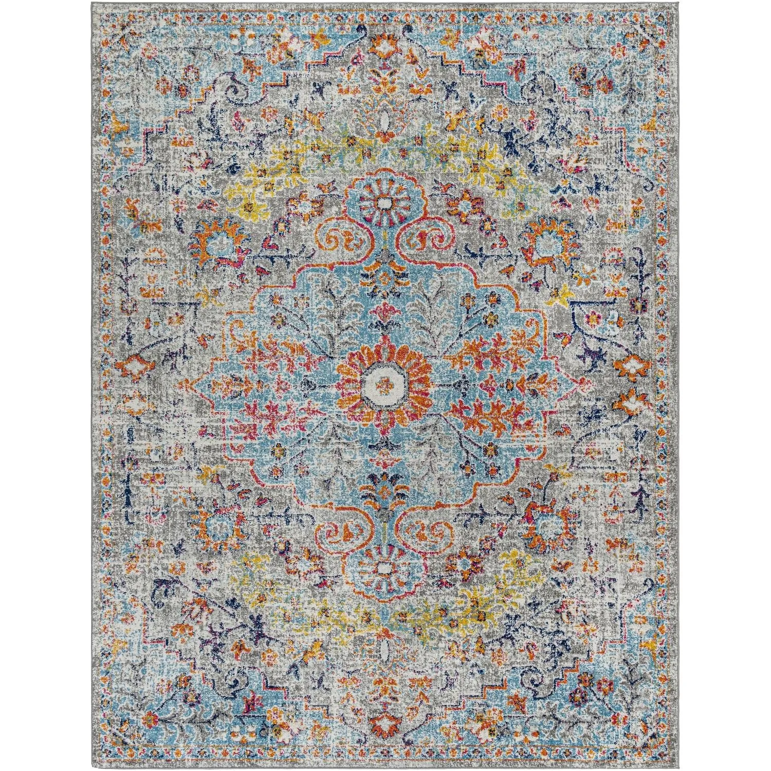 Livabliss Harput Updated Traditional Medallion Area Rug