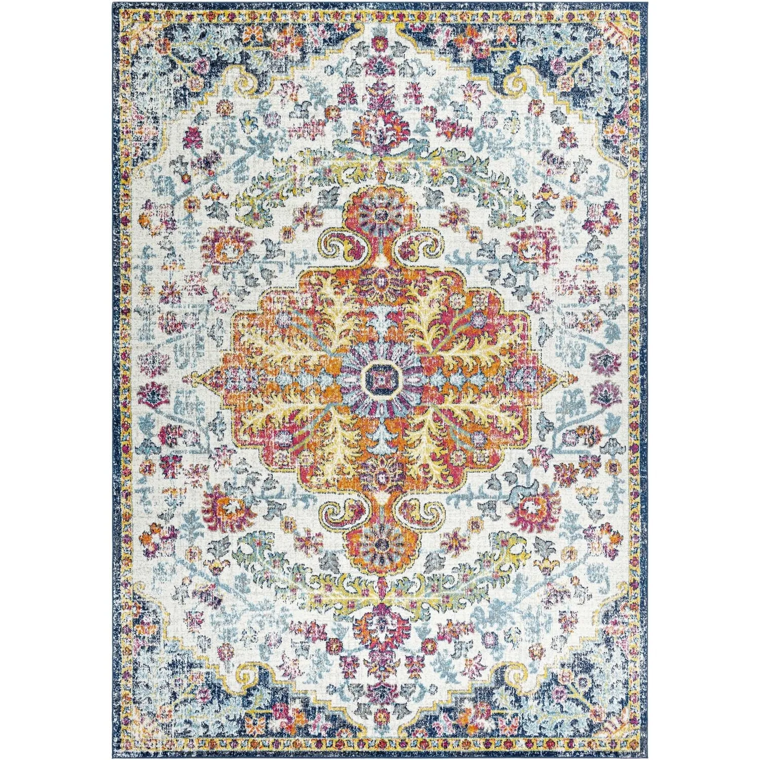 Livabliss Harput Updated Traditional Medallion Area Rug