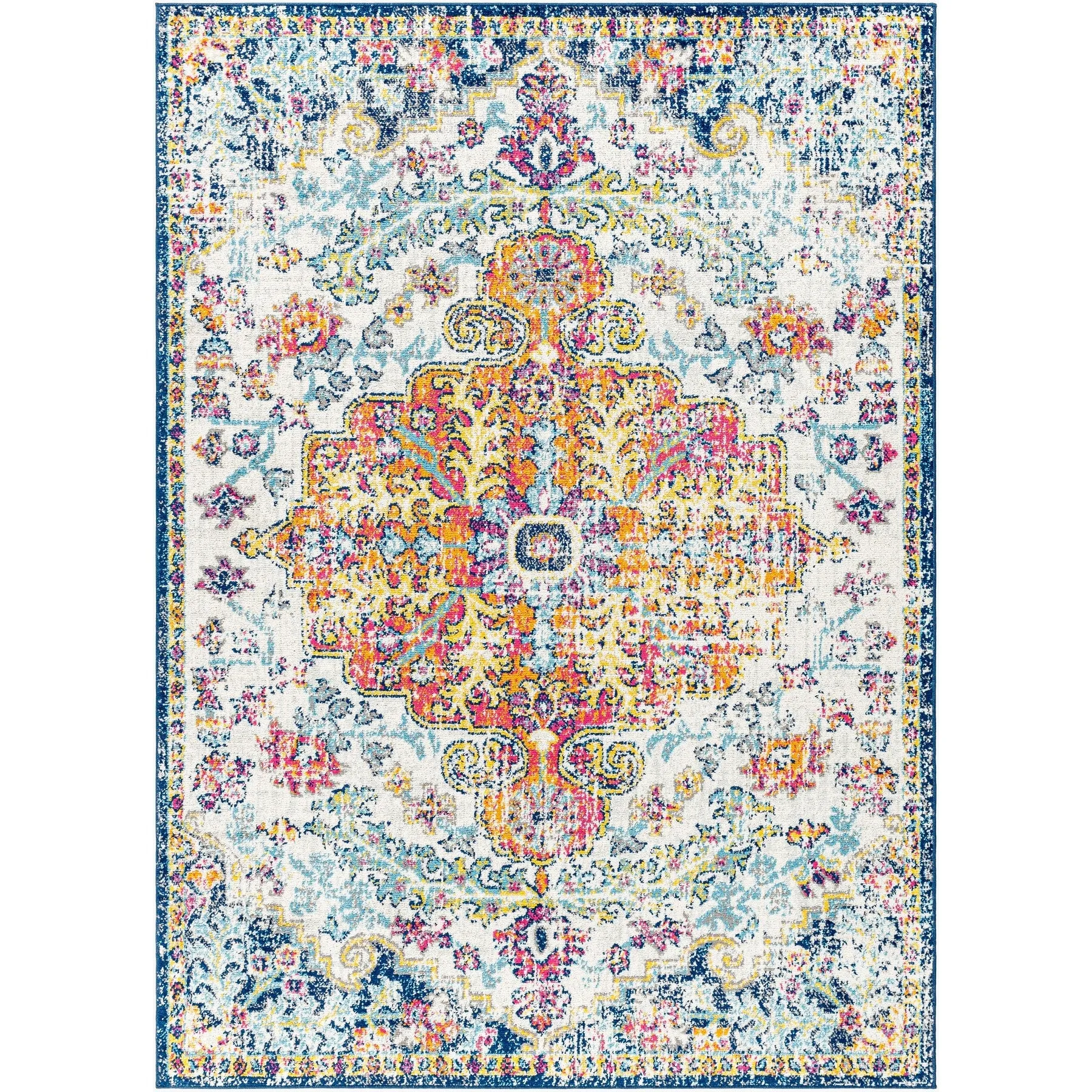 Livabliss Harput Updated Traditional Medallion Area Rug