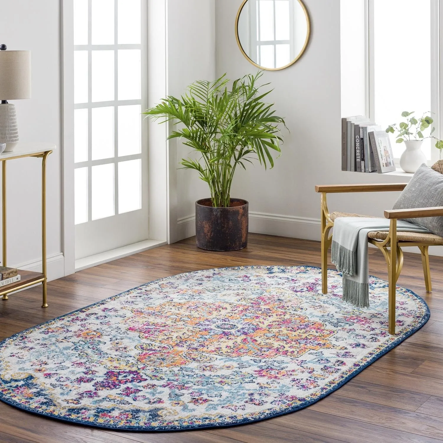 Livabliss Harput Updated Traditional Medallion Area Rug