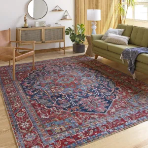 Livabliss Iris Traditional Medallion Printed Area Rug
