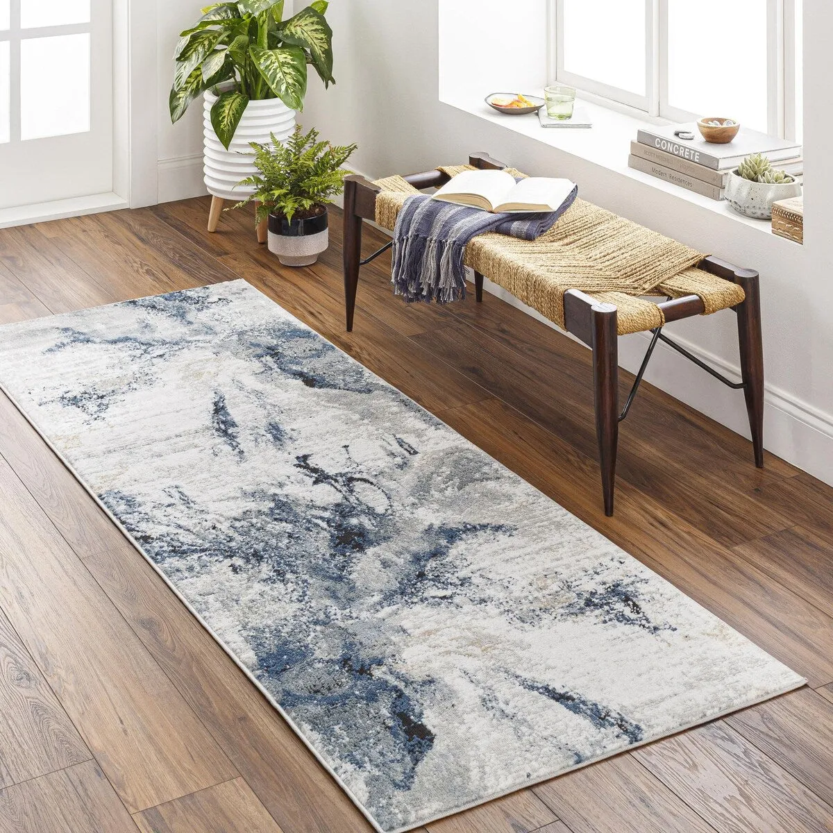 Livabliss Jolie Abstract Marble Area Rug