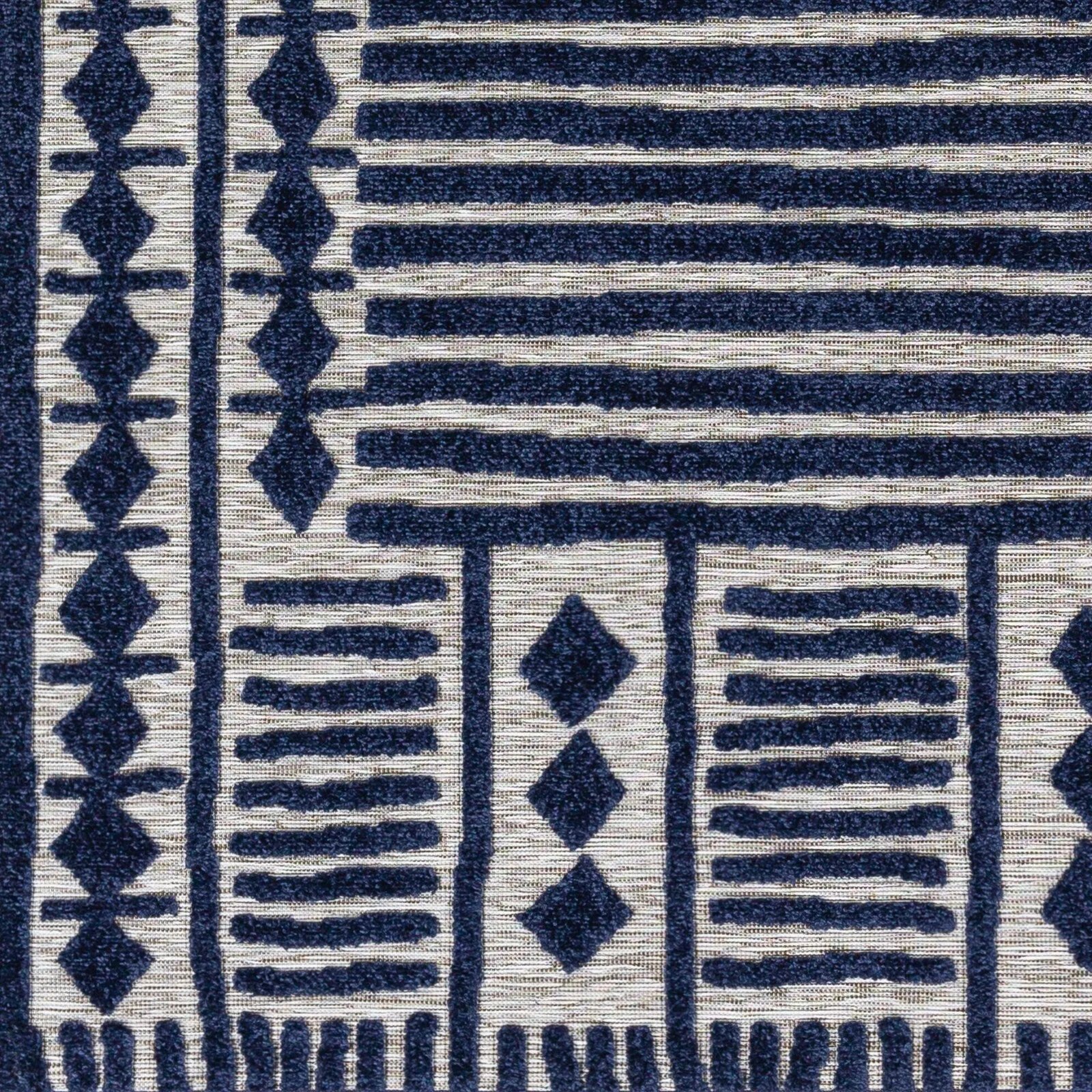 Livabliss Kaidi Global Stripe Outdoor Area Rug