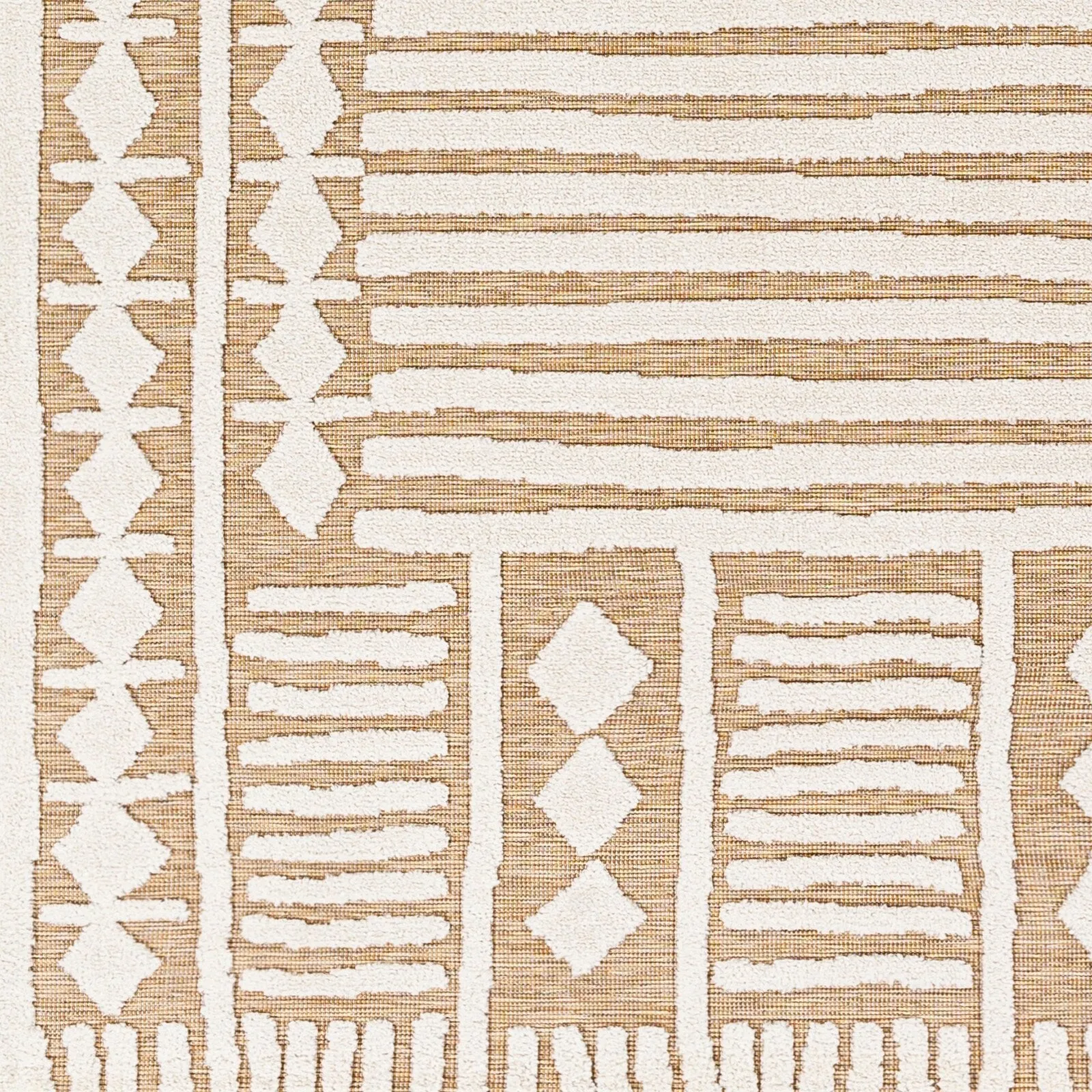 Livabliss Kaidi Global Stripe Outdoor Area Rug