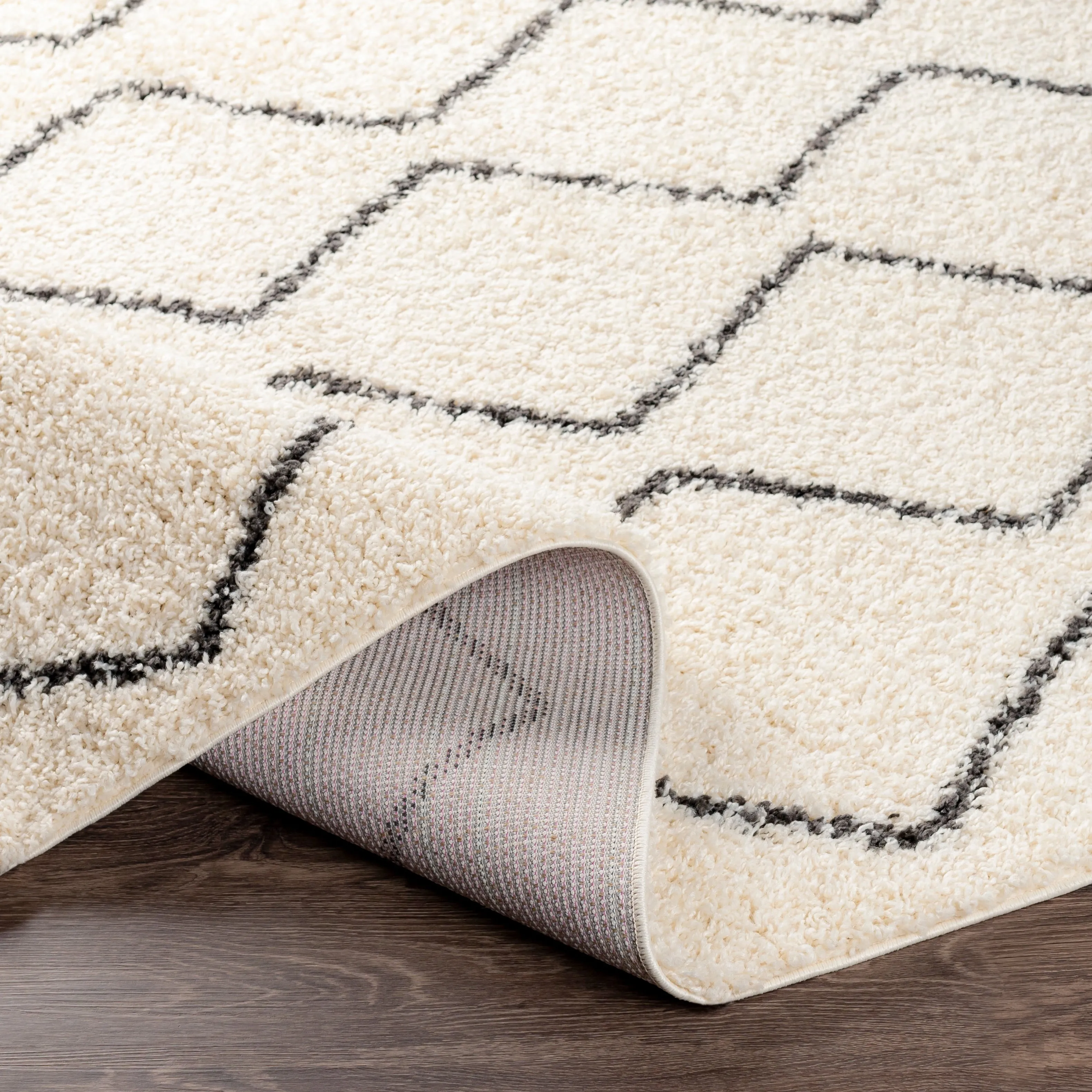 Livabliss Kasey Plush Boho Stripe Area Rug