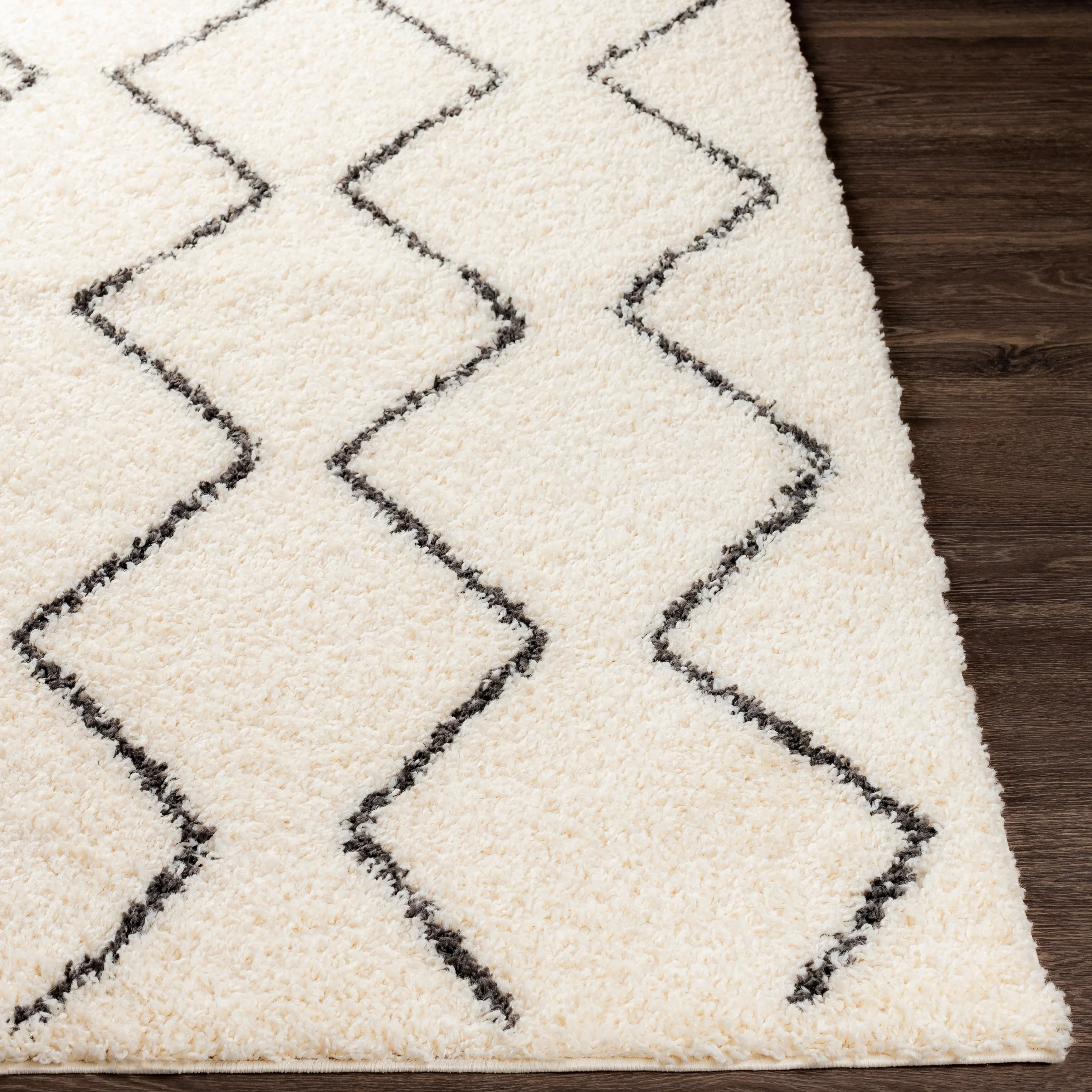 Livabliss Kasey Plush Boho Stripe Area Rug