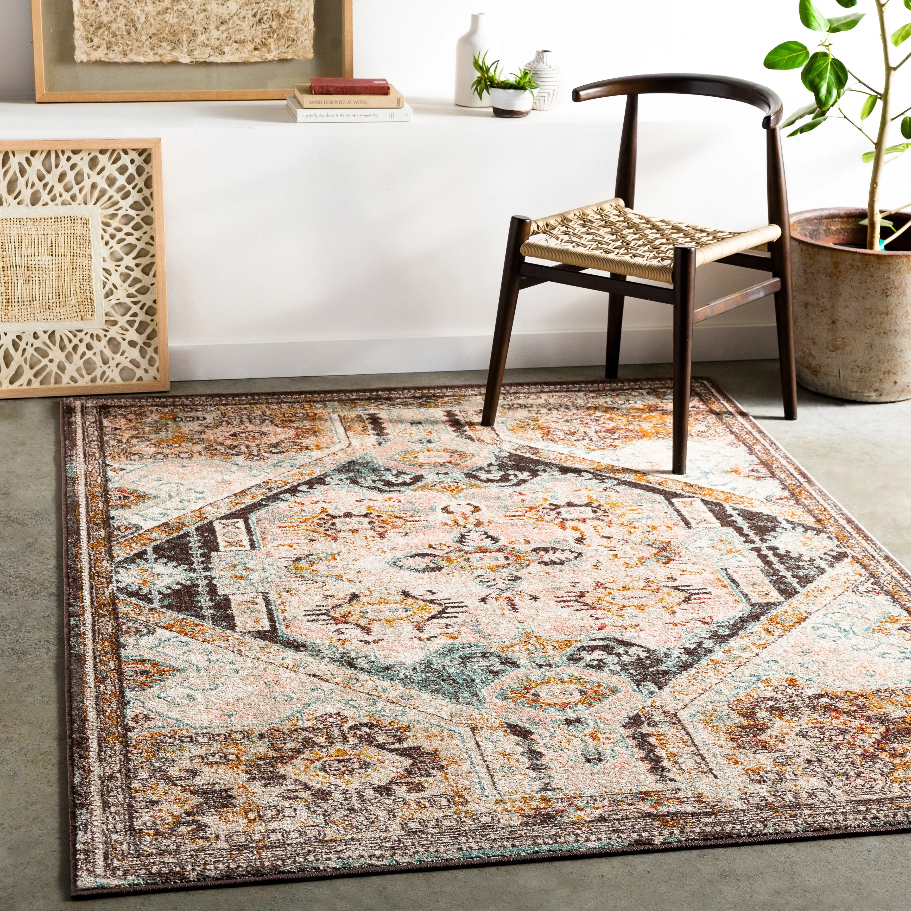 Livabliss Kira Tribal Medallion Area Rug