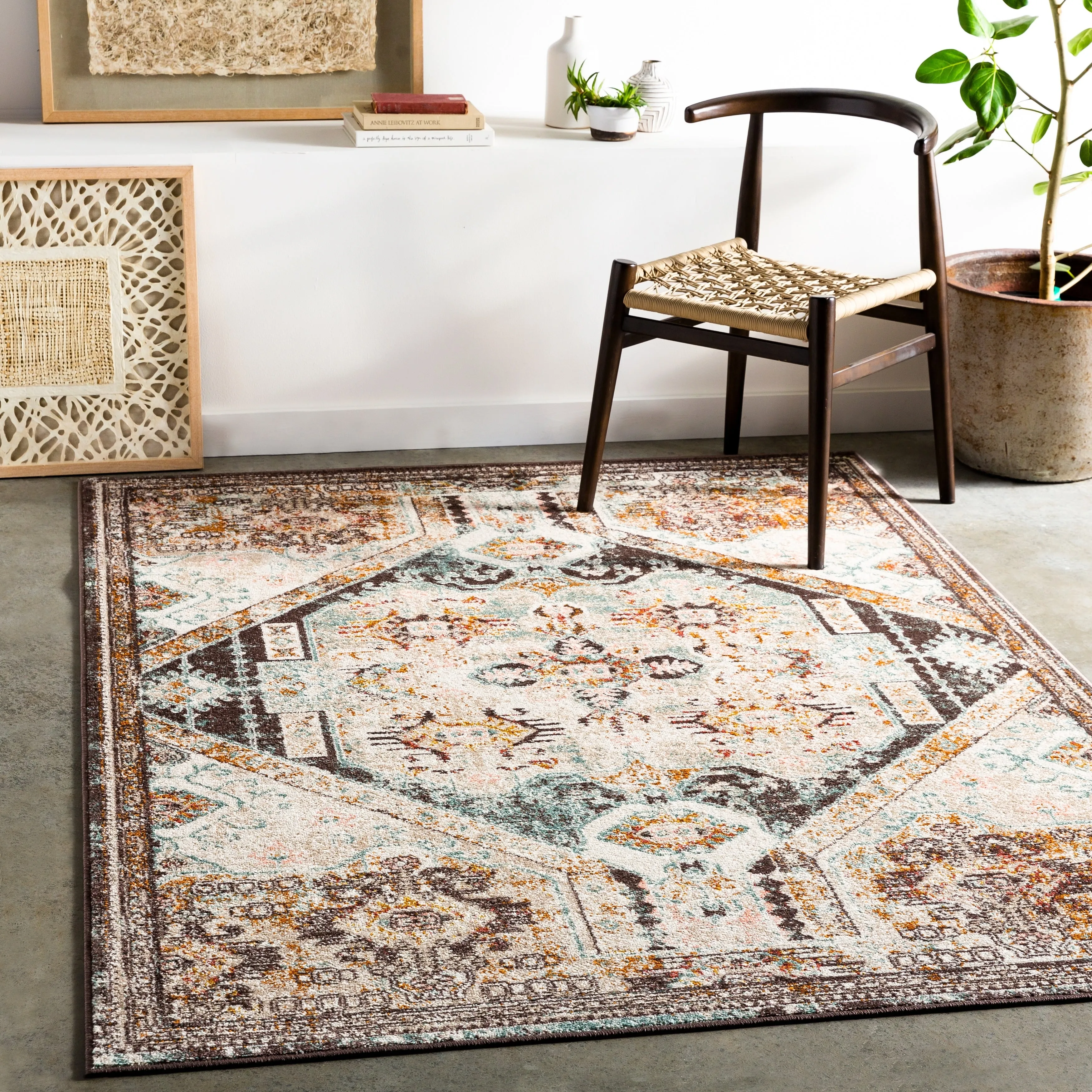Livabliss Kira Tribal Medallion Area Rug