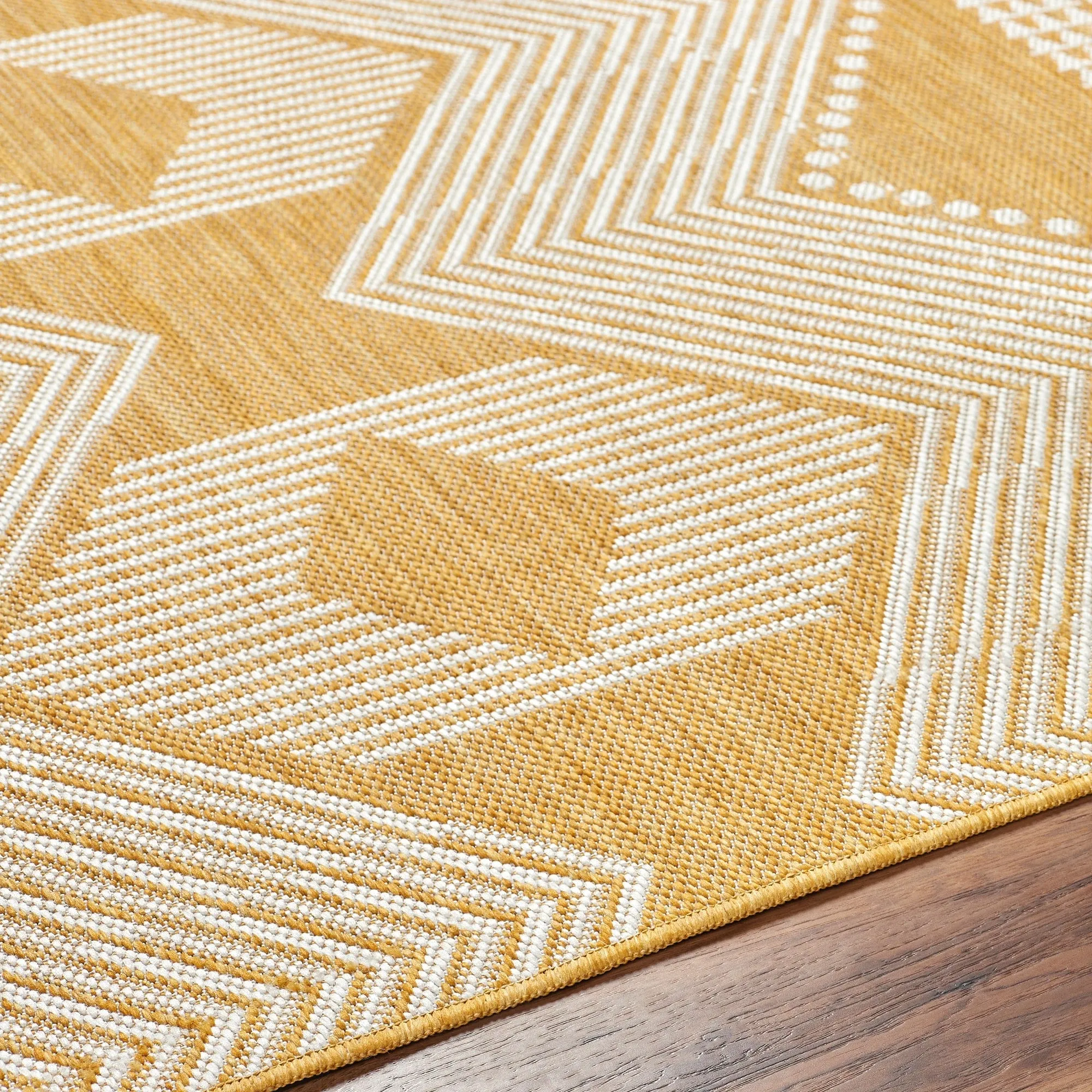 Livabliss Long Beach Outdoor Safe Boho Stripe Area Rug