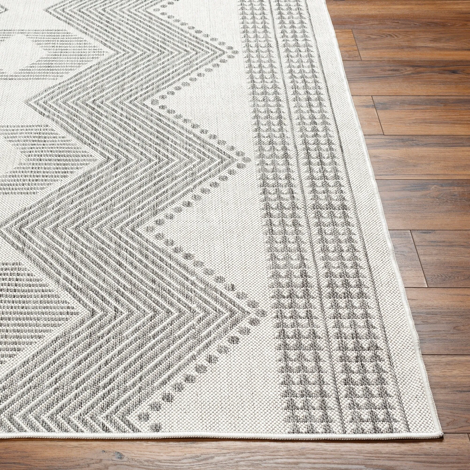 Livabliss Long Beach Outdoor Safe Boho Stripe Area Rug