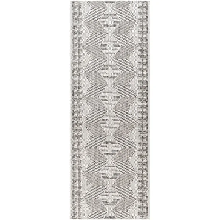 Livabliss Long Beach Outdoor Safe Boho Stripe Area Rug