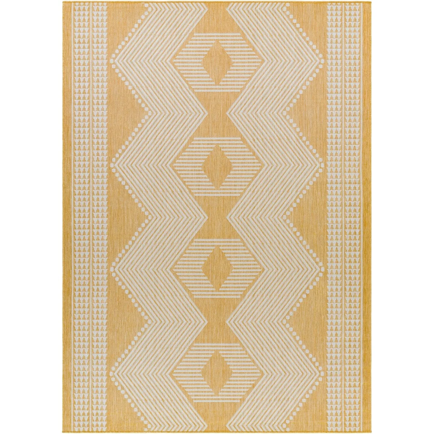 Livabliss Long Beach Outdoor Safe Boho Stripe Area Rug