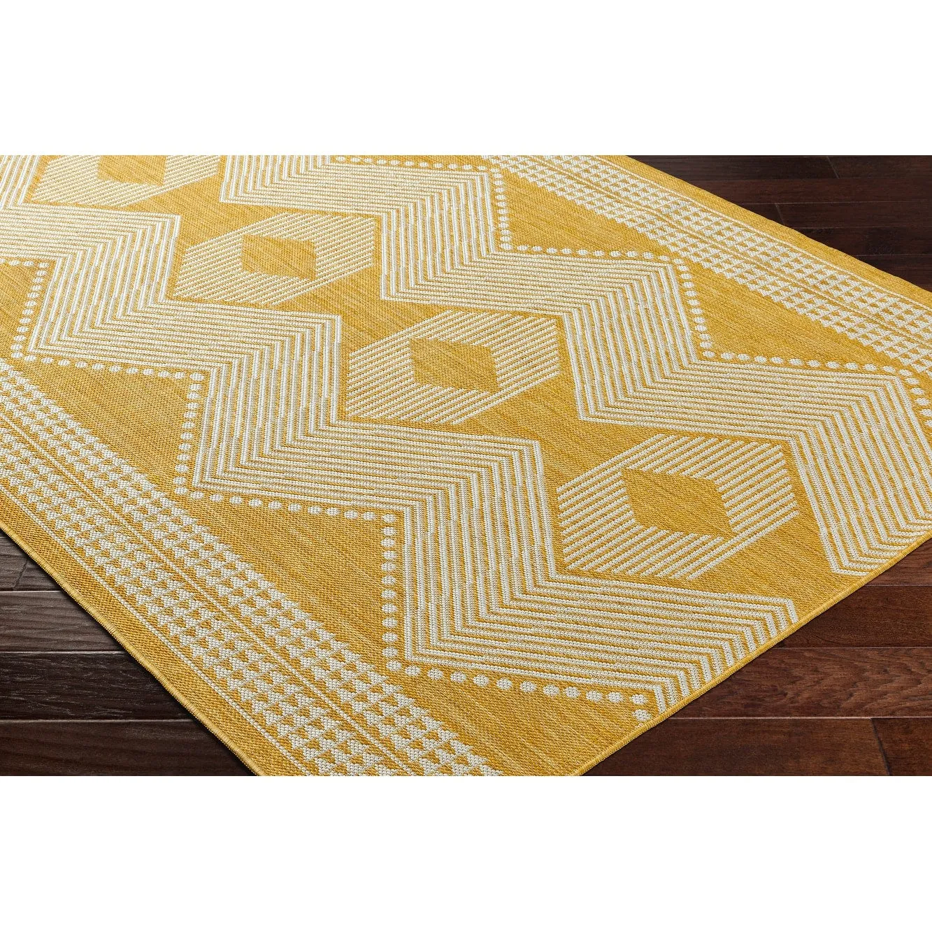 Livabliss Long Beach Outdoor Safe Boho Stripe Area Rug