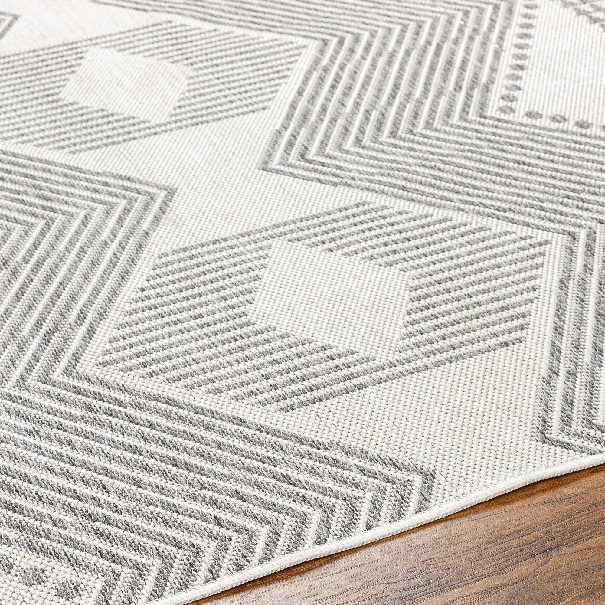 Livabliss Long Beach Outdoor Safe Boho Stripe Area Rug