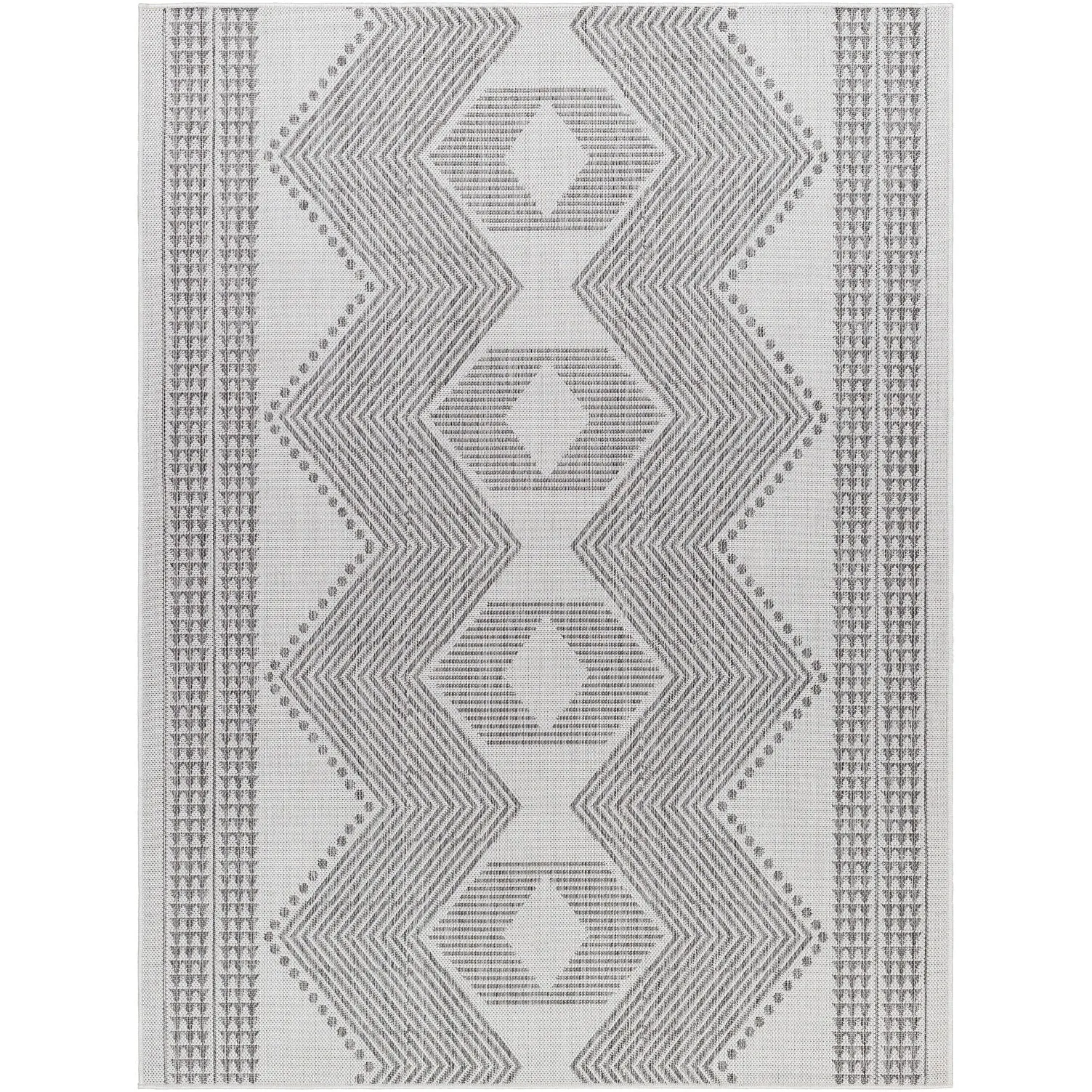 Livabliss Long Beach Outdoor Safe Boho Stripe Area Rug