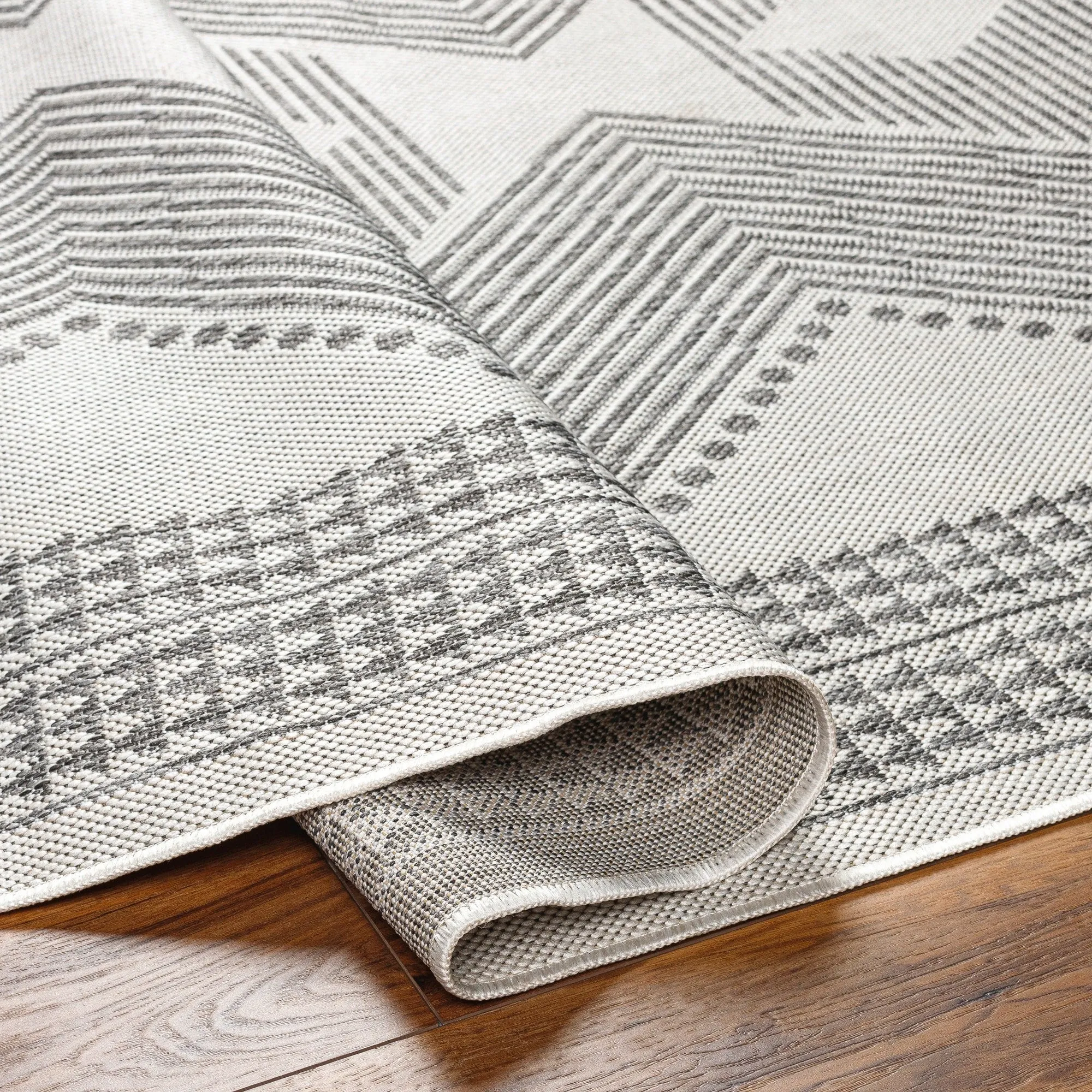 Livabliss Long Beach Outdoor Safe Boho Stripe Area Rug
