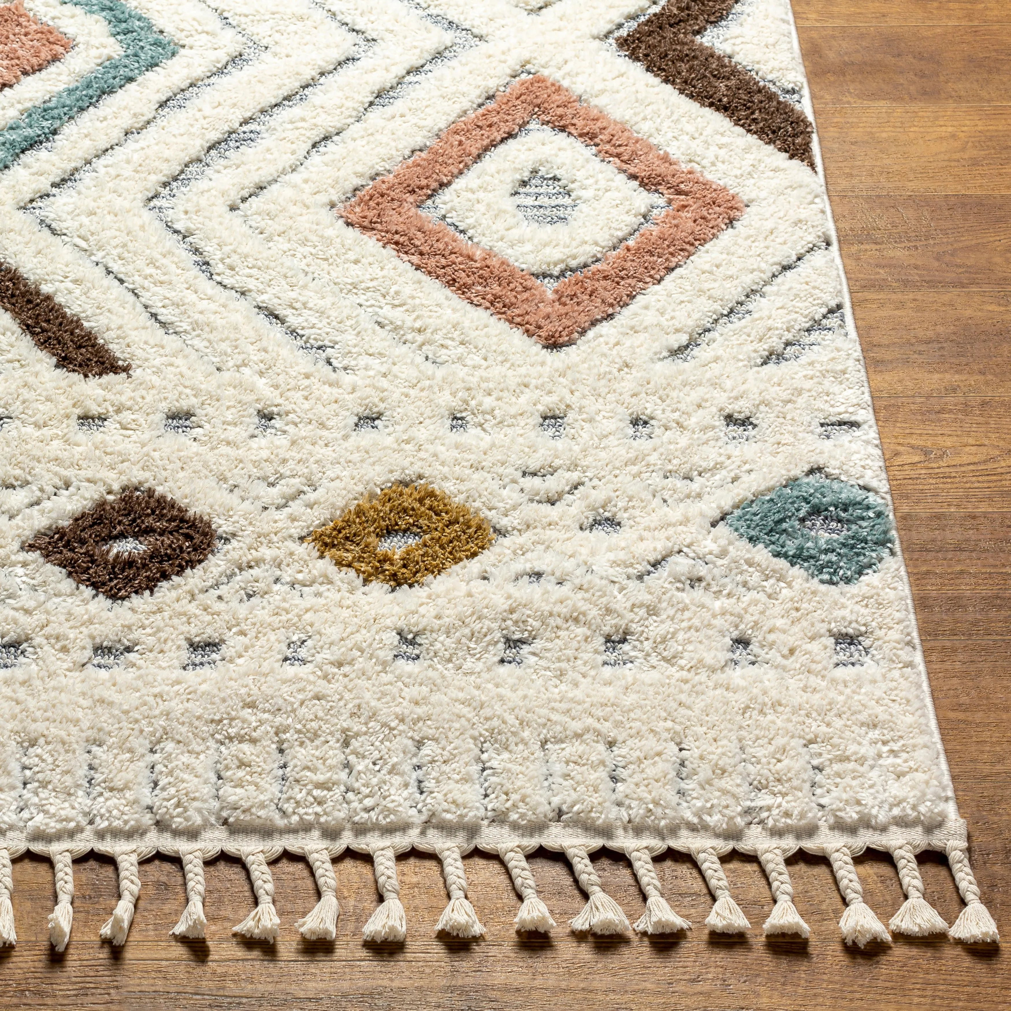 Livabliss Loopy Pastel Bohemian Area Rug