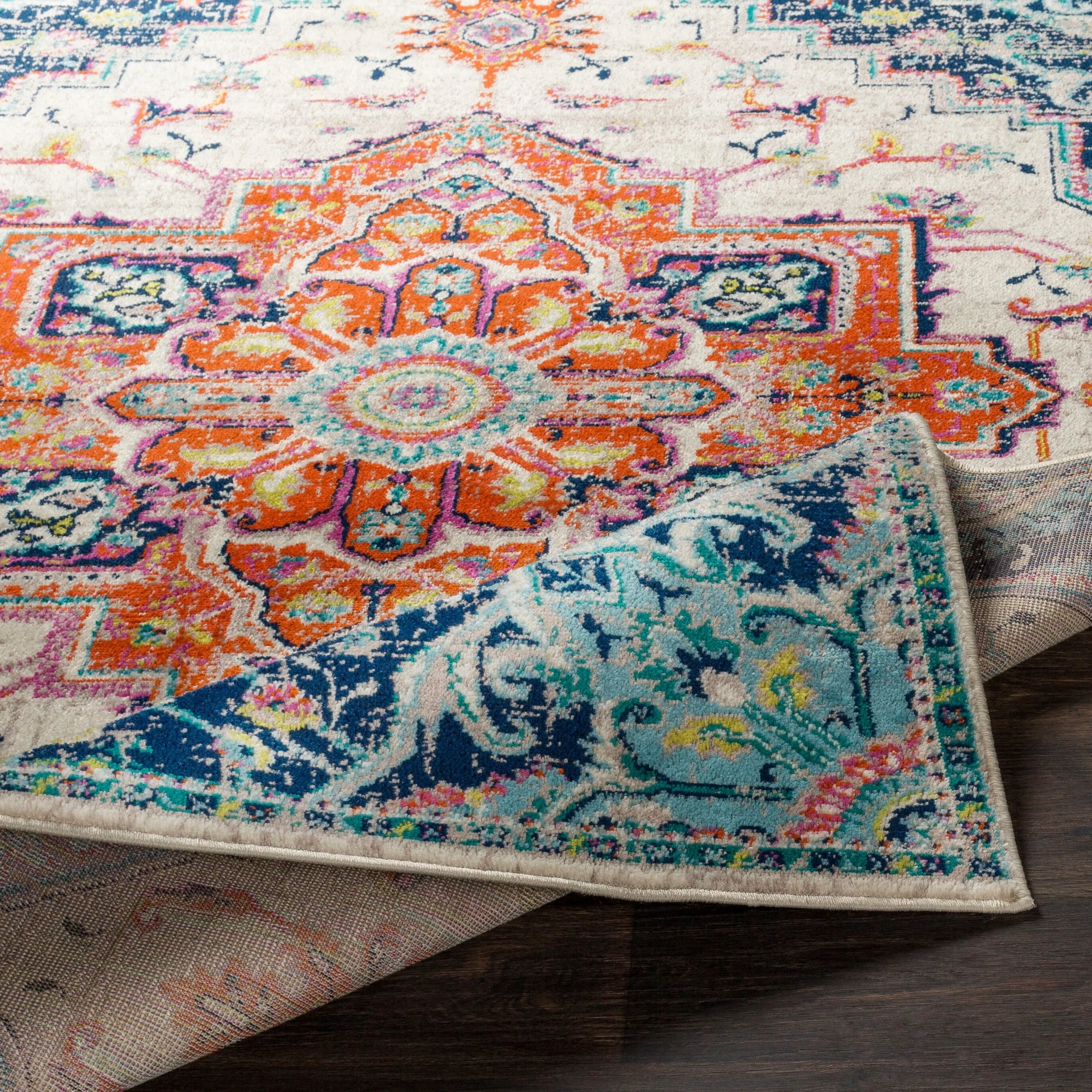 Livabliss Padma Traditional Teal Area Rug