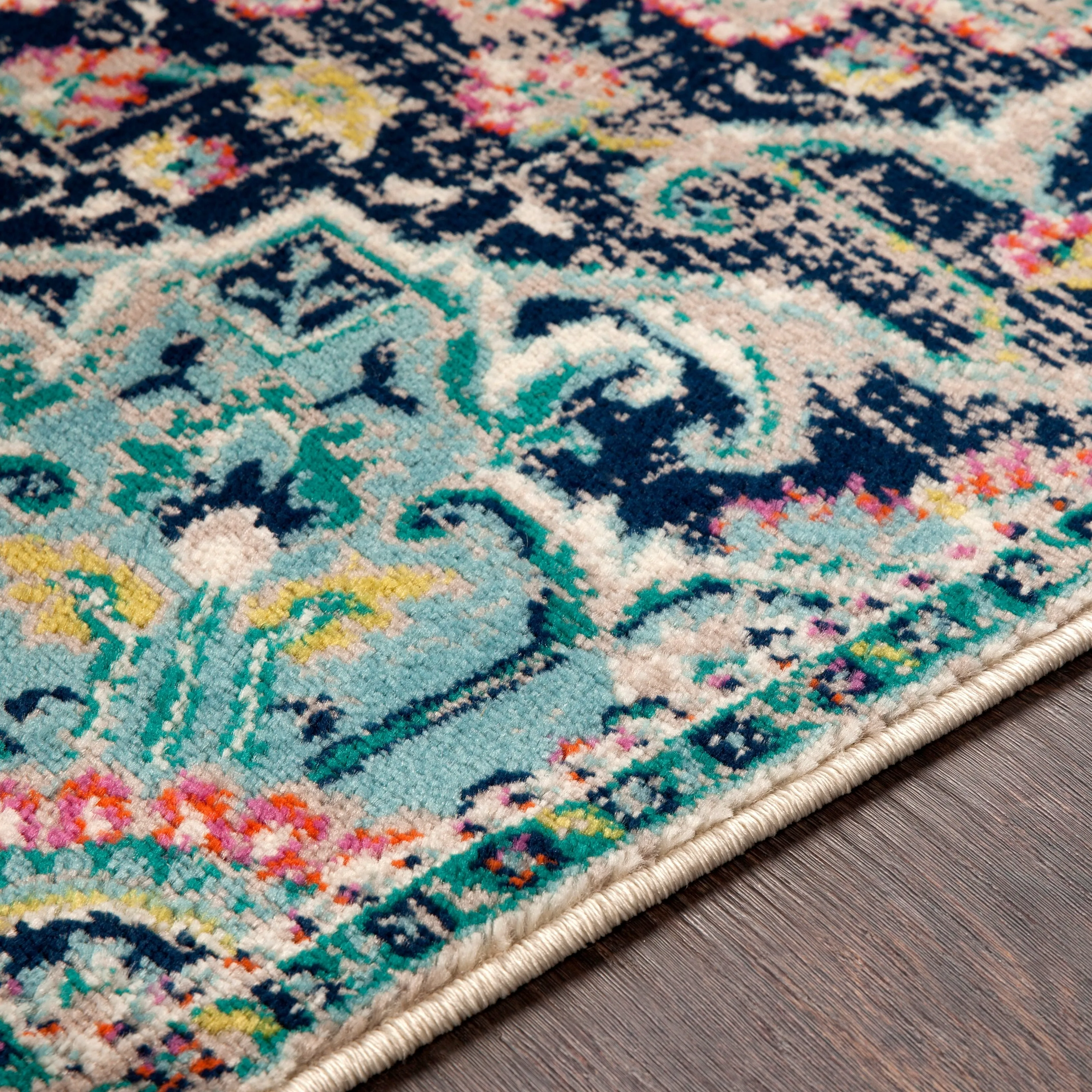 Livabliss Padma Traditional Teal Area Rug
