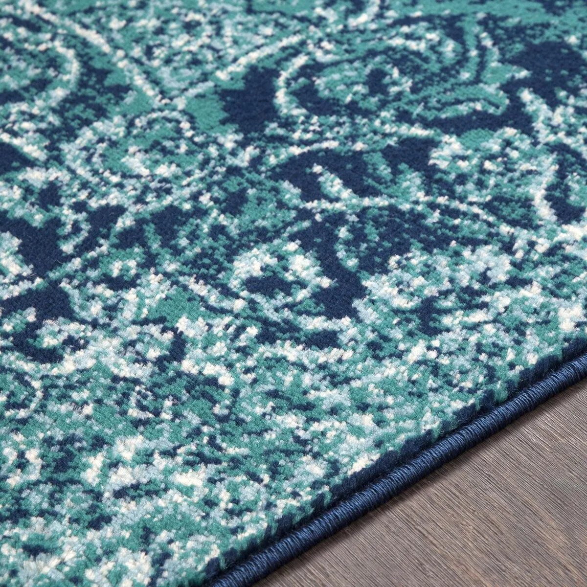Livabliss Paramount Traditional Teal Area Rug