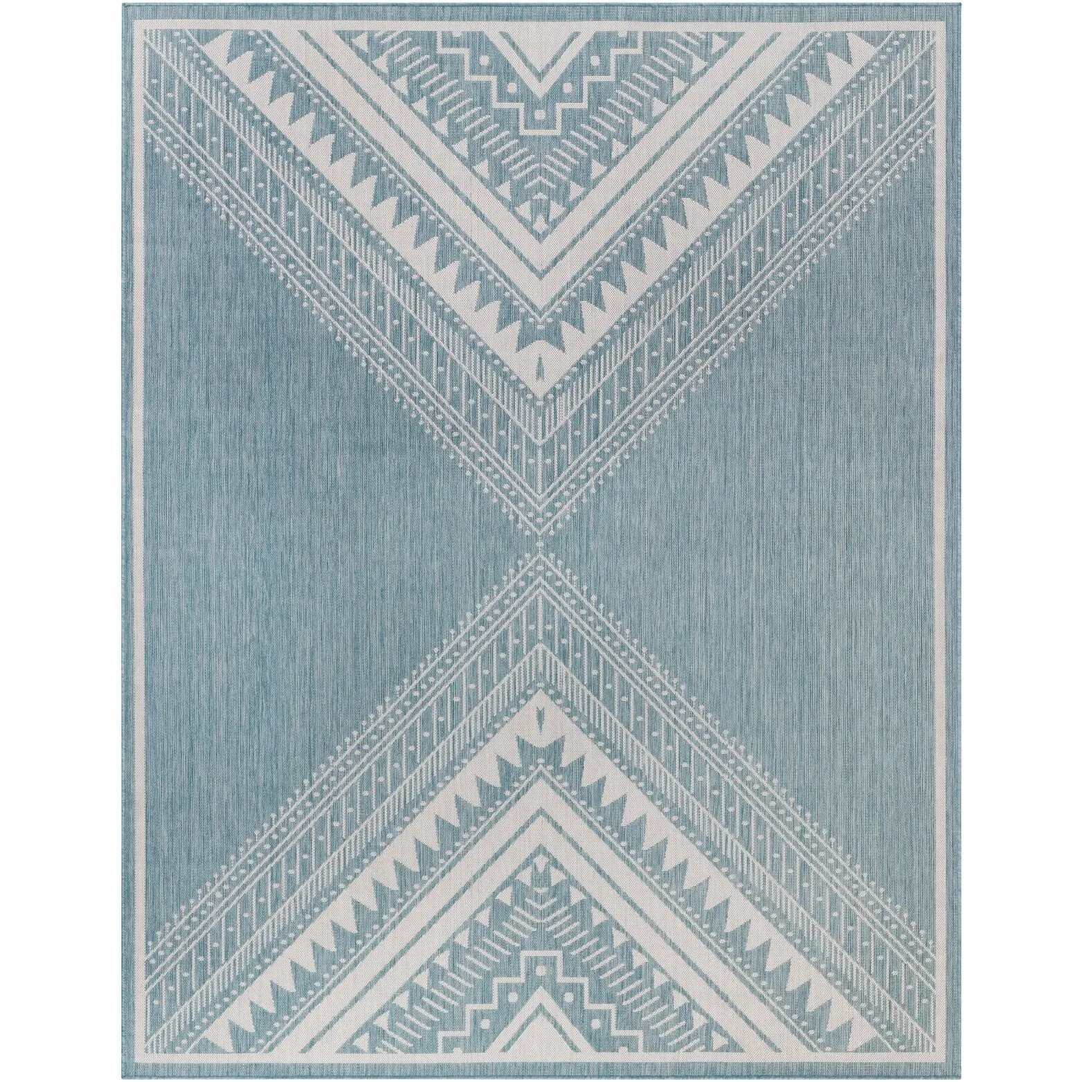 Livabliss Searia Indoor/ Outdoor Boho Diamond Area Rug