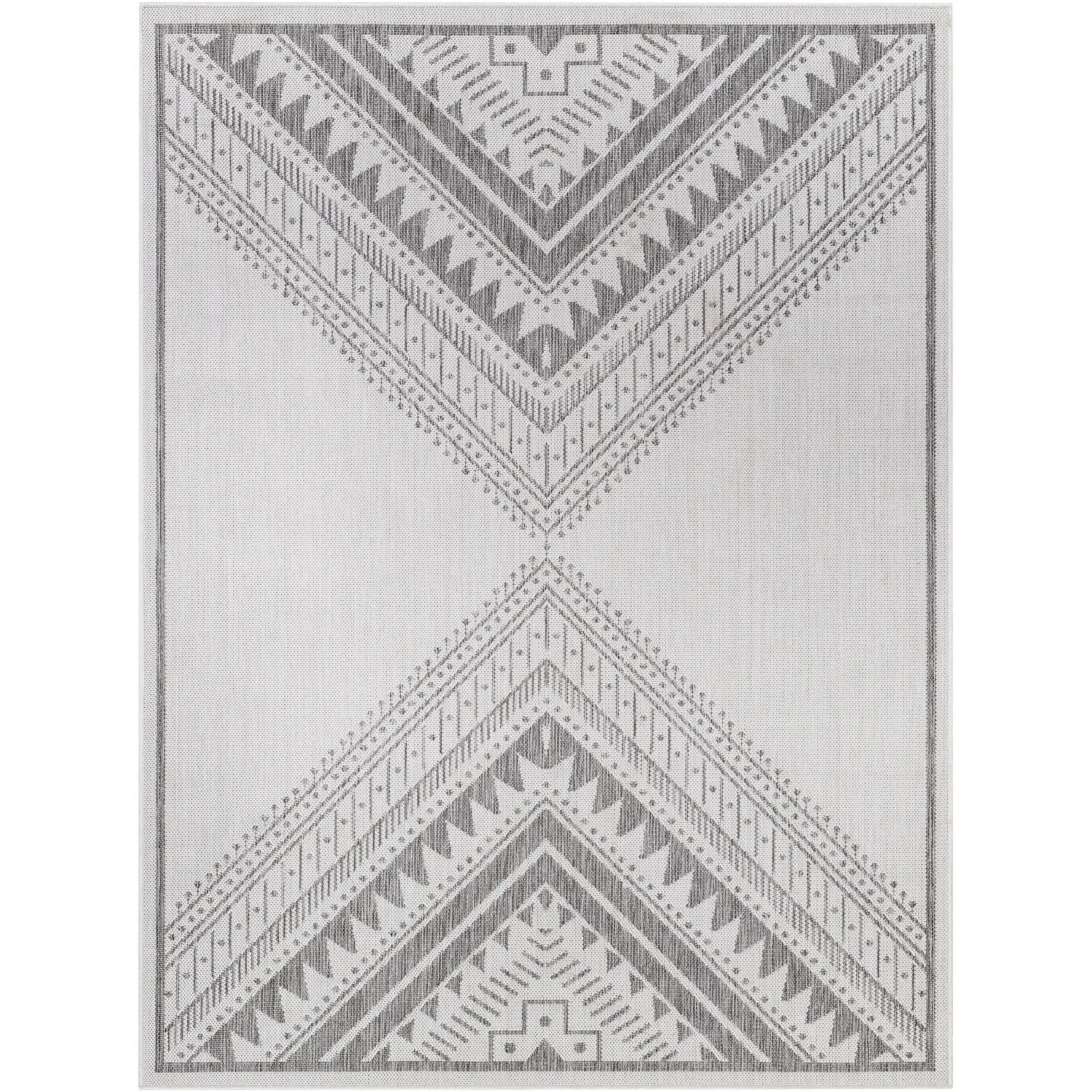 Livabliss Searia Indoor/ Outdoor Boho Diamond Area Rug