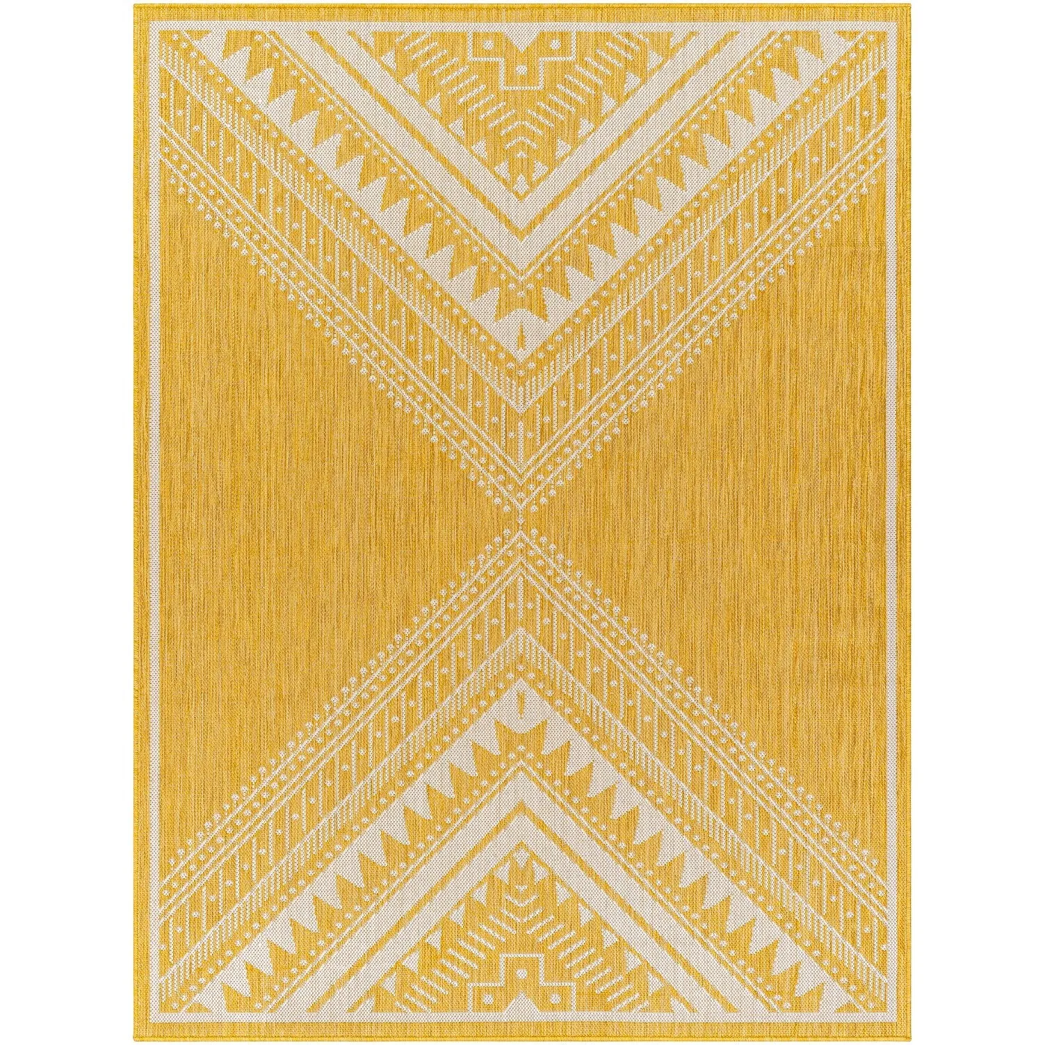 Livabliss Searia Indoor/ Outdoor Boho Diamond Area Rug