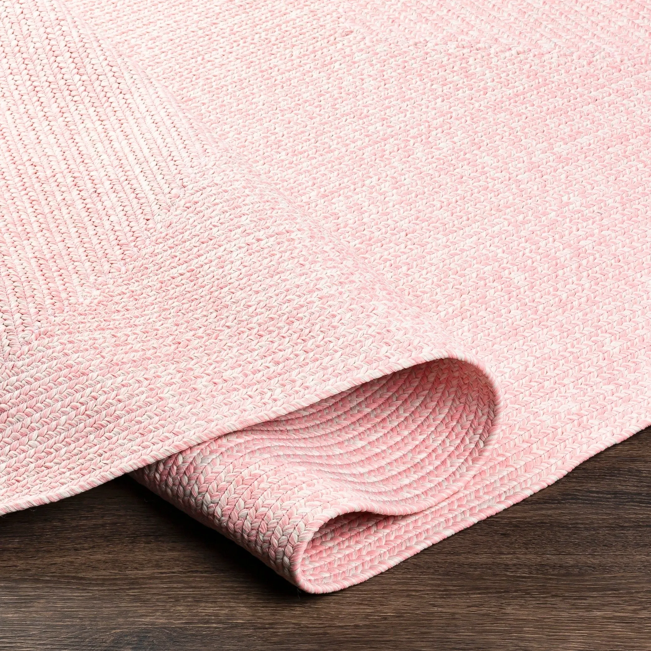 Livabliss Sharrah Indoor/ Outdoor Solid Braided Area Rug