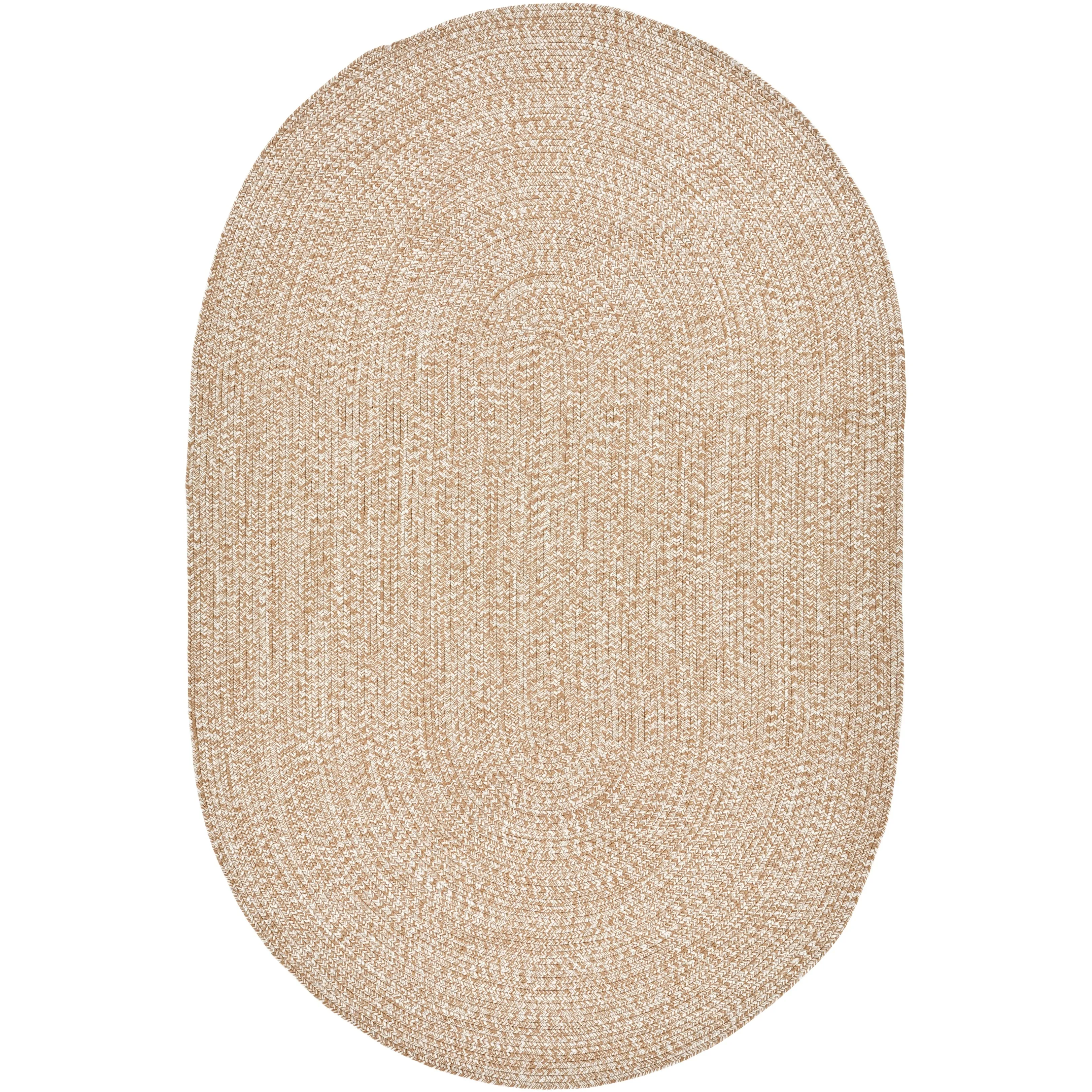 Livabliss Sharrah Indoor/ Outdoor Solid Braided Area Rug
