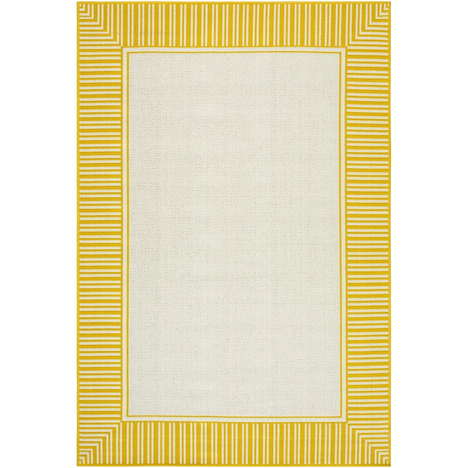 Livabliss Transitional Alfresco Border Indoor/Outdoor Area Rug