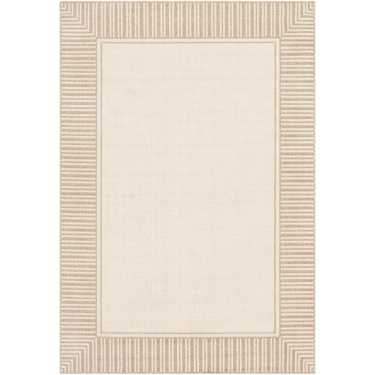 Livabliss Transitional Alfresco Border Indoor/Outdoor Area Rug